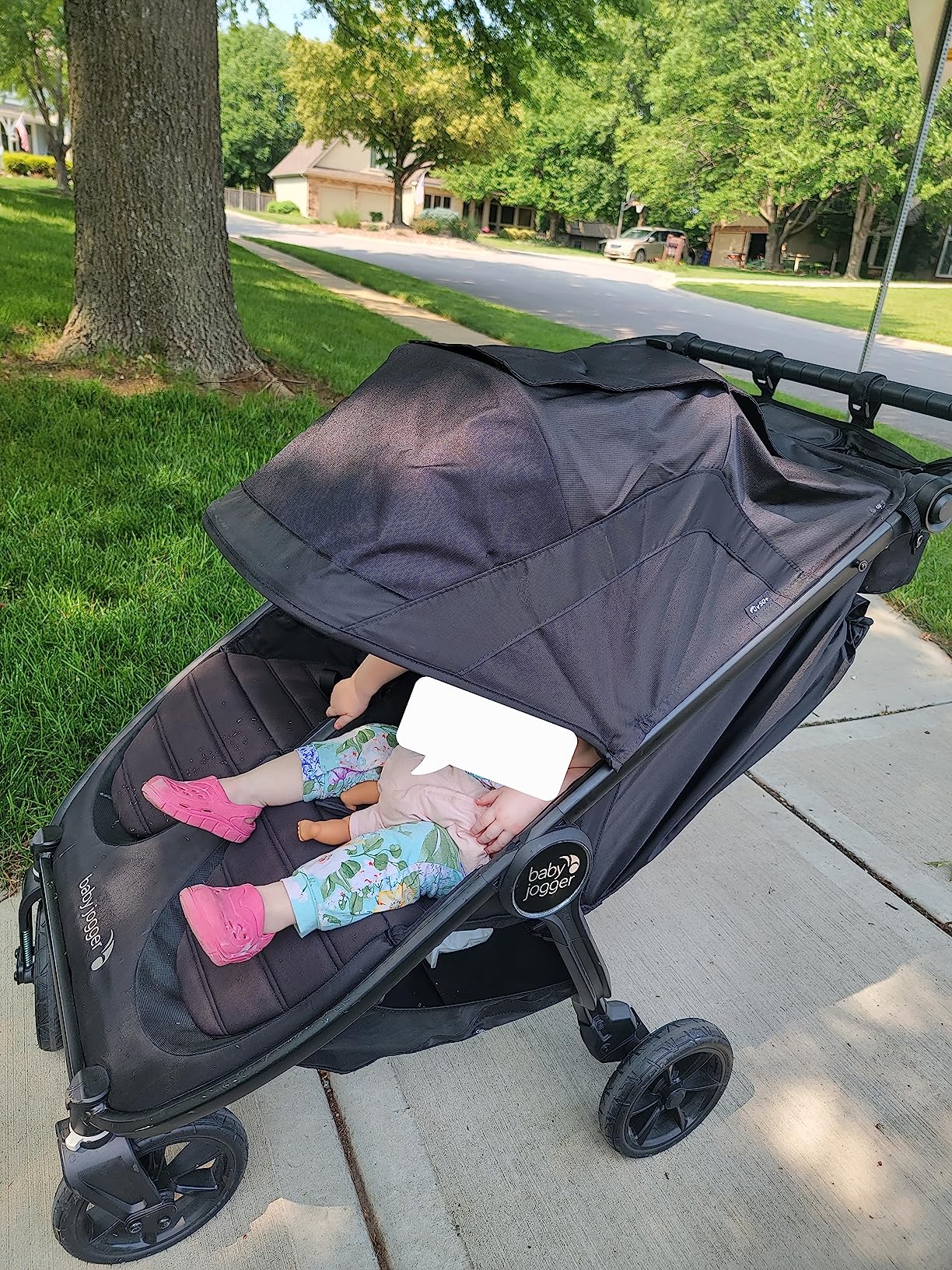 Baby Jogger City Mini GT2 All-Terrain Side by Side Double Stroller, Jet Black customer photo 2