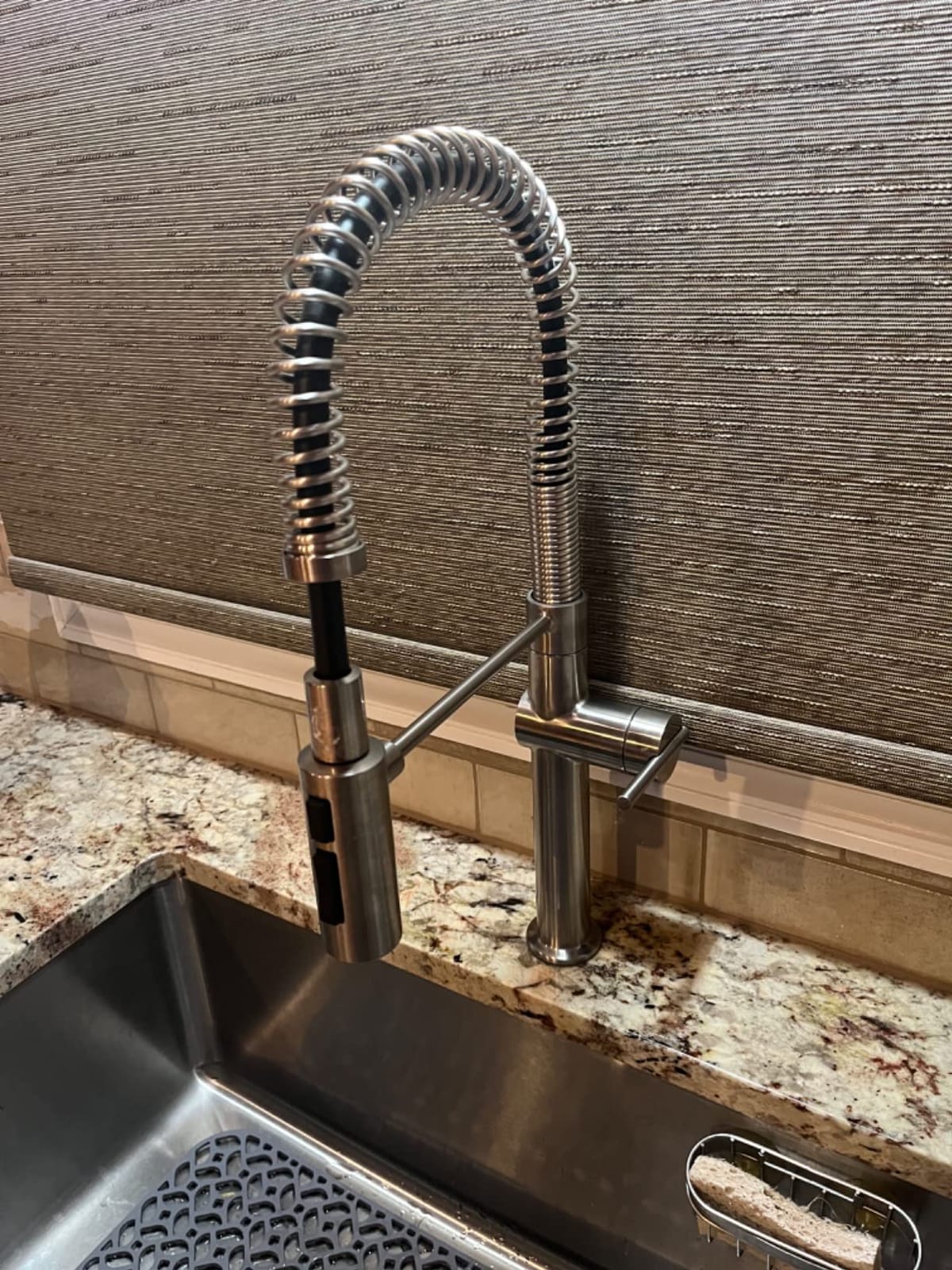 KOHLER 22973-VS Crue High-Arc Kitchen Faucet with Pull Down Spring Spout, Professional Pre-Rinse Kitchen Faucet, Commercial Faucet, Vibrant Stainless customer photo 1