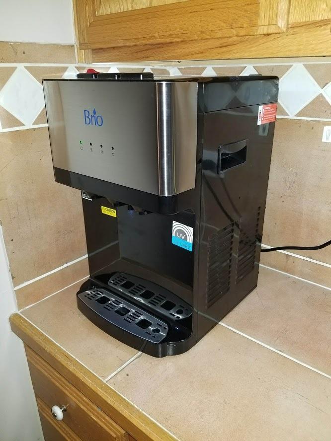Brio Countertop Self Cleaning Bottleless Water Cooler Dispenser with Filtration - Hot Cold and Room Temperature Water. Free Extra Replacement Filters Included - UL/Energy Star Approved customer photo 1