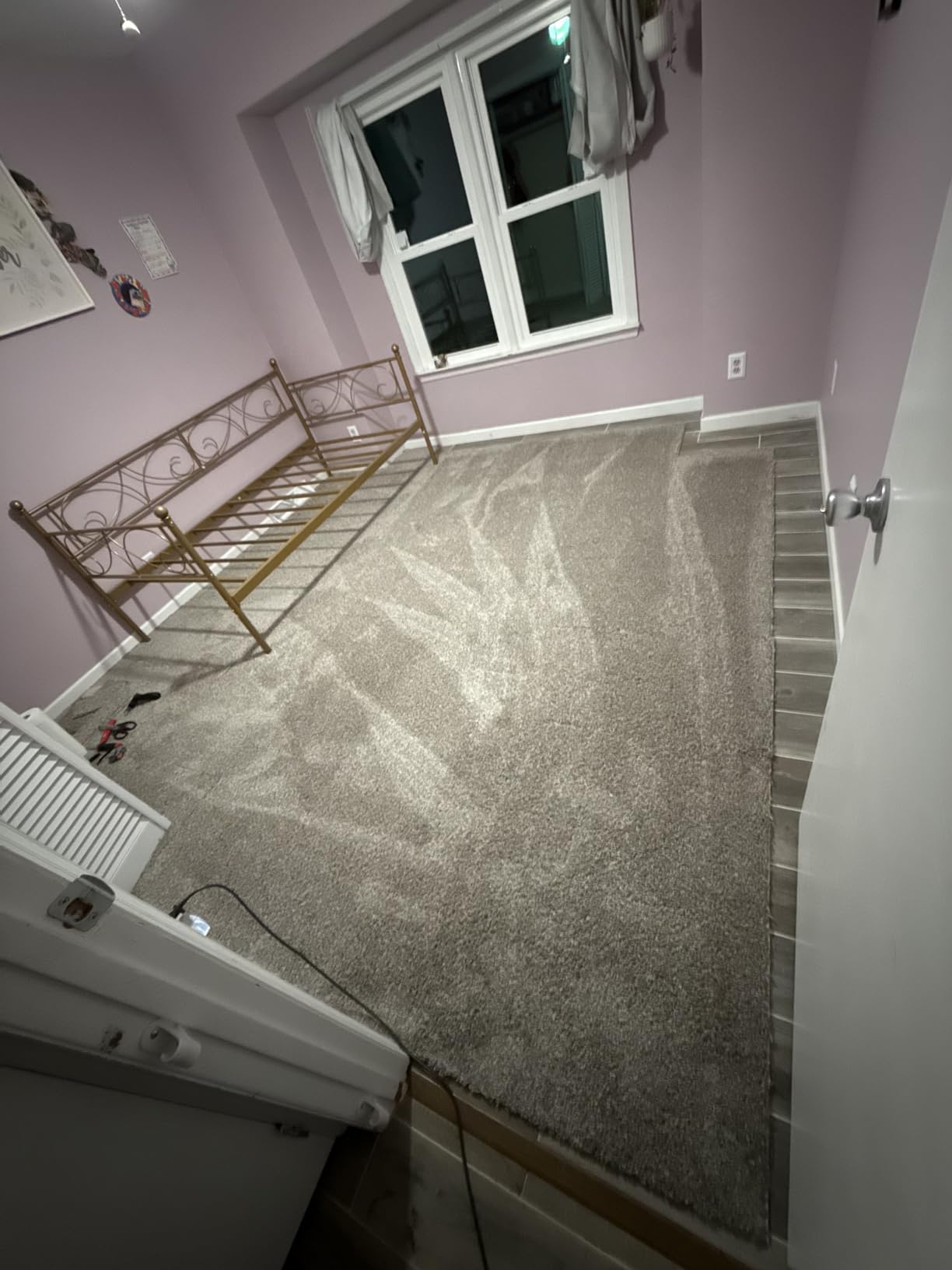 Smart Squares in A Snap Premium Plush Carpet Tiles, Made in USA - 18x18 Peel and Stick Floor Tiles with Attached Padding - Seamless DIY Carpet Squares (22.5 Sq Ft, Pack of 10, 388 Stonehenge) customer photo 2