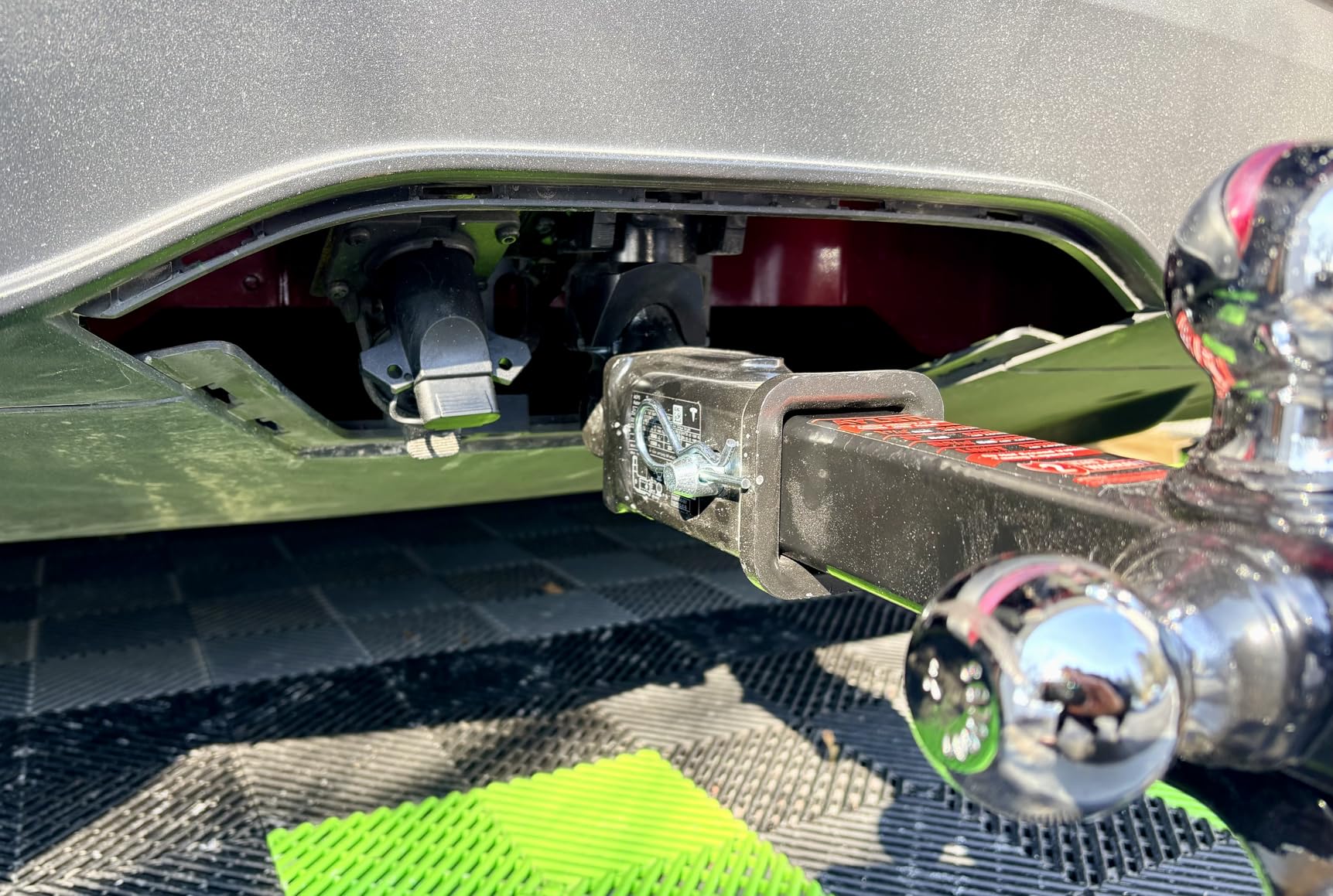 Ayleid Trailer Hitch Tri-Ball Mount with Hook & Pin Balls Sized 1-7/8, 2 & 2-5/16 inches, Tow Hitch, Silver customer photo 2