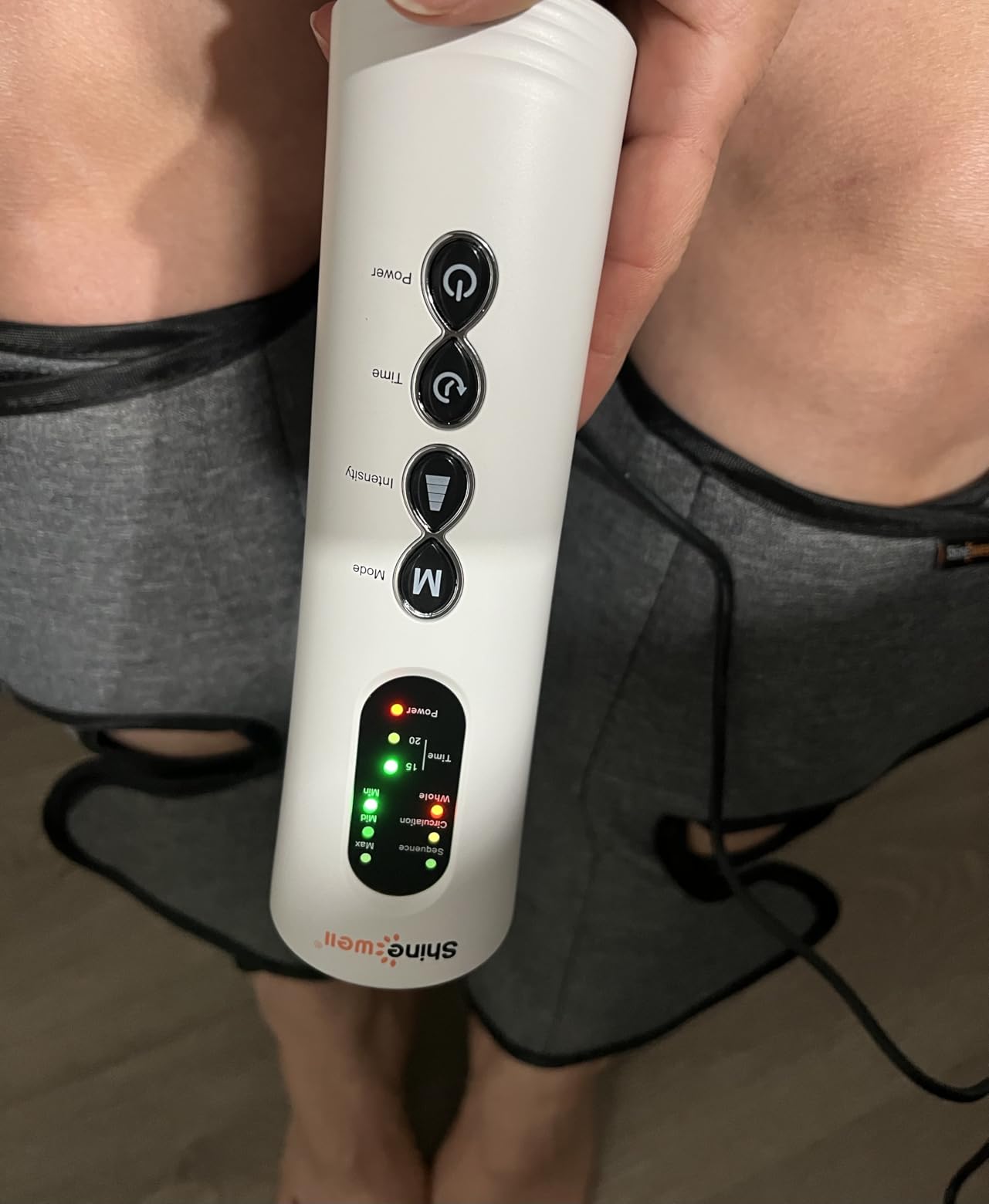 SHINE WELL Air Compression Leg Massager for Circulation and Pain Relief Fsa customer photo 1