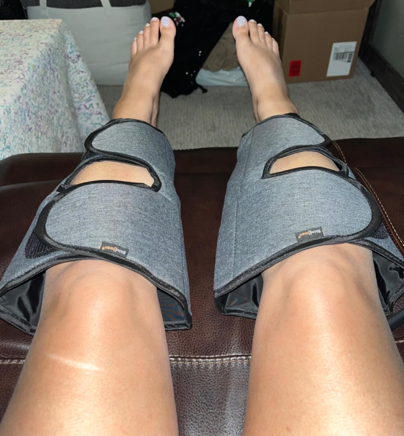 SHINE WELL Air Compression Leg Massager for Circulation and Pain Relief Fsa customer photo 2