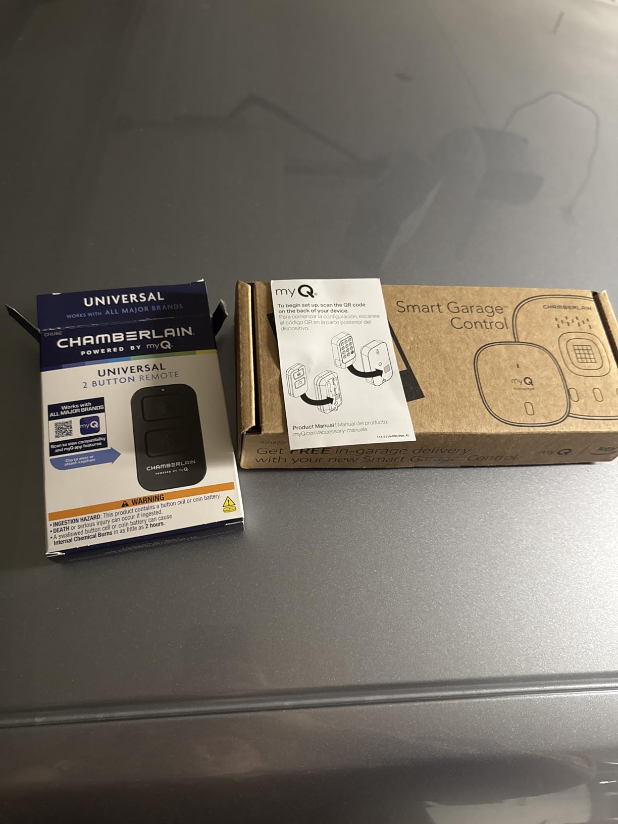 CHAMBERLAIN Smart Garage Control - Wireless Garage Hub and Sensor with Wifi & Bluetooth - Smartphone Controlled, myQ-G0401-ES customer photo 2