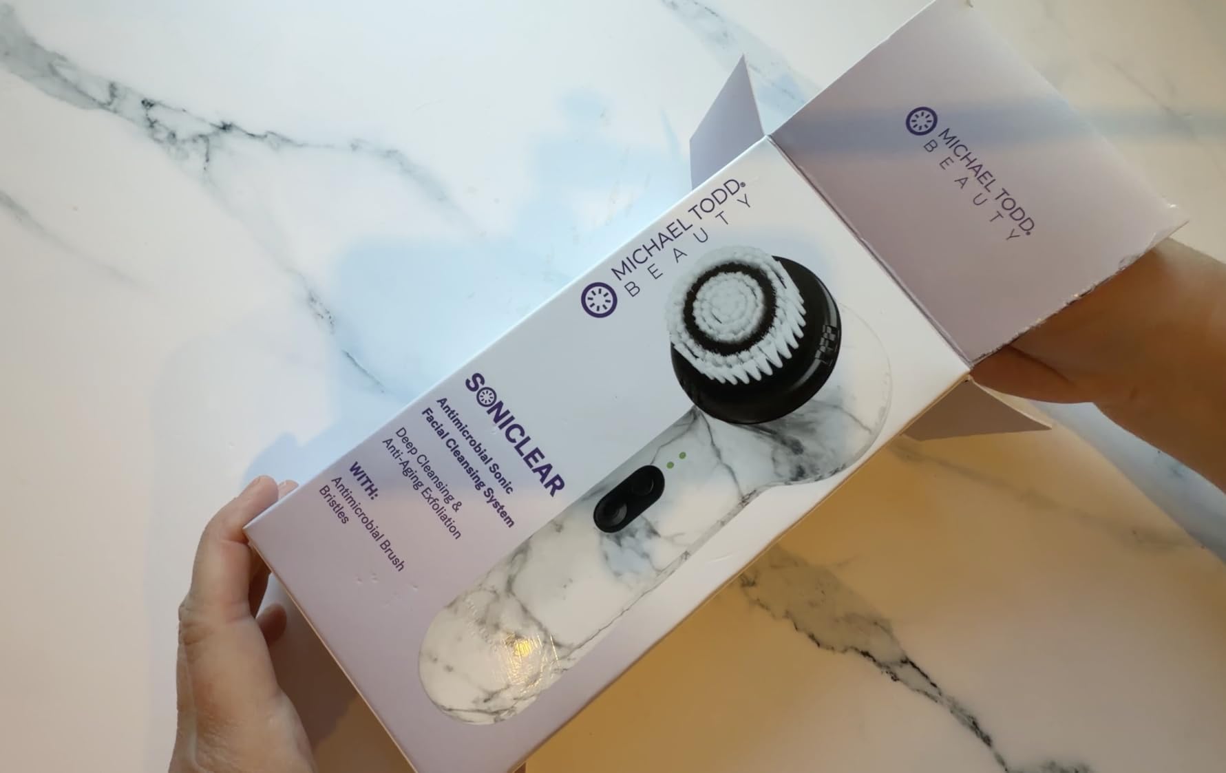 Michael Todd Beauty Soniclear - 2026 Allure Readers Choice Winner | Sonic Facial Cleansing (no rotating), Exfoliation Brush for Men/Women, Antimicrobial Protected, 4 speeds, Serum Infusion Head customer photo 1