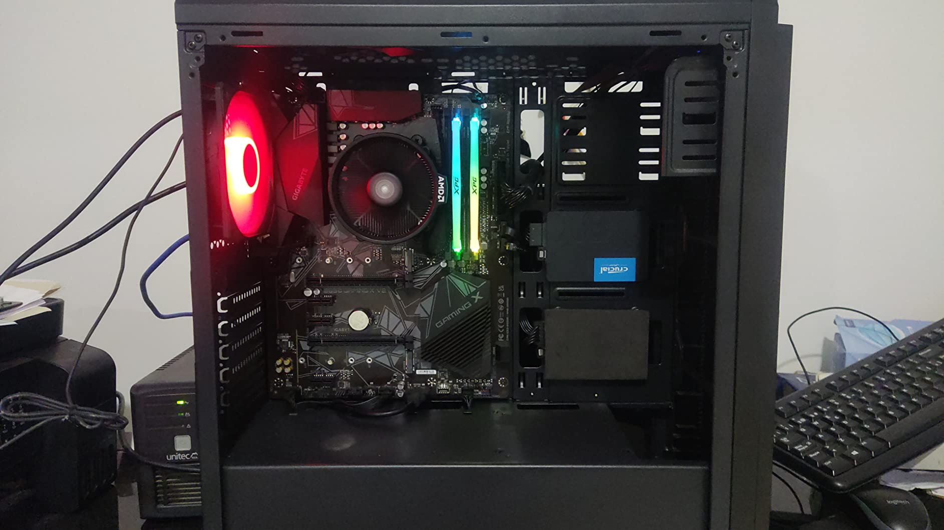 GIGABYTE B550 Gaming X V2 AMD AM4 ATX Motherboard, Ryzen 5000/4000/3000 Series, DDR4, 10+3 Power Phase, 2X M.2, PCIe 4.0, Front USB-C, GbE LAN, RGB Fusion customer photo 1