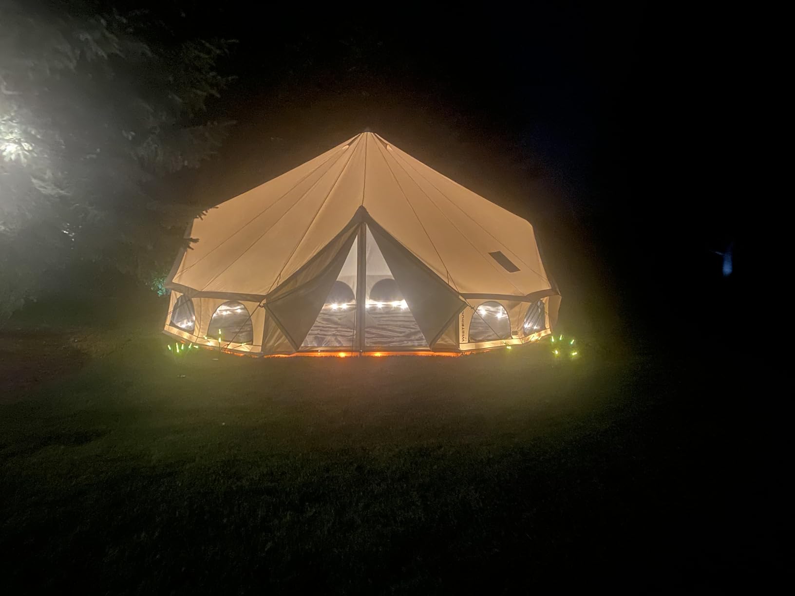 WHITEDUCK Avalon Canvas Bell Tent - Luxury All Season Tent for Camping & Glamping Made from Premium & Breathable 100% Cotton Canvas w/Stove Jack, Mesh customer photo 2