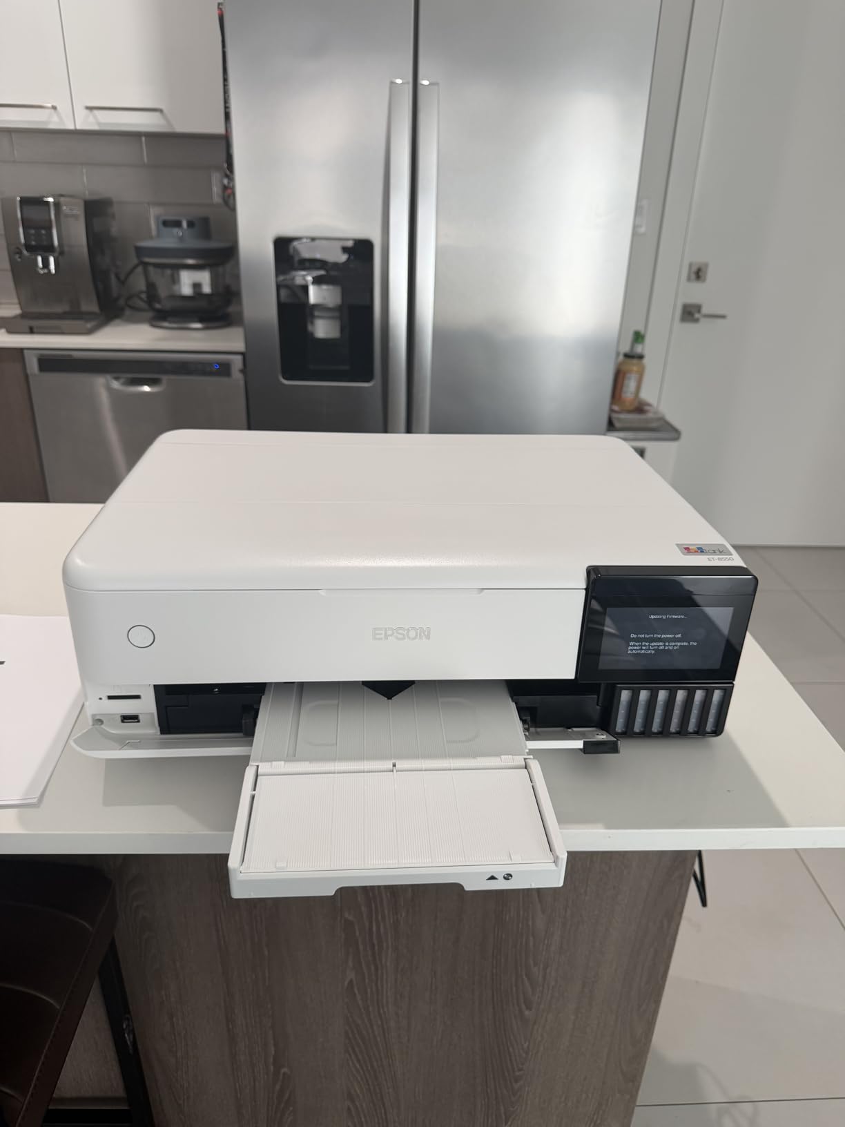 Epson EcoTank Photo ET-8550 Wireless Wide-Format All-in-One Tank Printer | Cartridge-free 6-color photo printing up to 13 x 19 in. customer photo 1