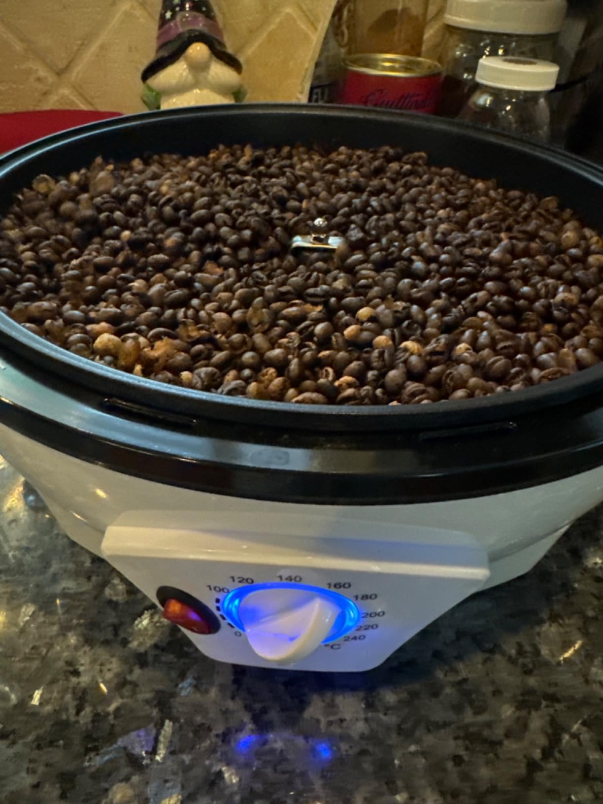 500g Coffee Bean Roaster Machine with Timer, 110V | Electric, 0-240C, Non-Stick, Household, For Cafe Shop Home Use customer photo 1