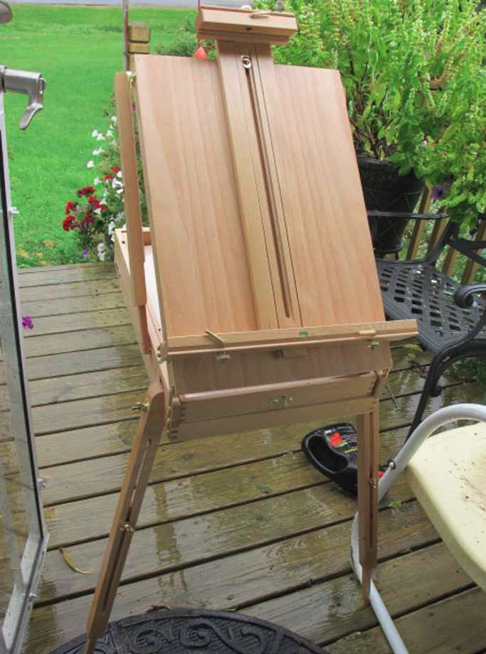 MEEDEN French Easel, Plein Air Easel, Art Easels for Painting Adult, Travel Easels, Portable Artist Easle for Outdoor Painting, Sketching, Display customer photo 2
