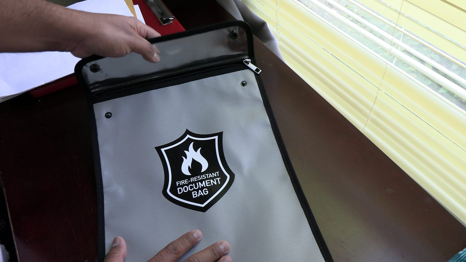 SentrySafe Fire and Water Resistant Portable Bag with Zipper for Money or Document Storage, FBWLZ0SSC customer photo 2