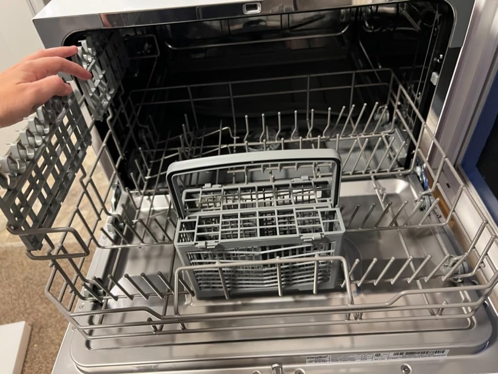 COMFEE' Countertop Dishwasher Portable, 6 Place Settings, Energy Star | 8 Washing Programs for RVs, Dorm & Apartment, Speed, Baby-Care, ECO & Glass, Quiet, White, Space-saving Design customer photo 1
