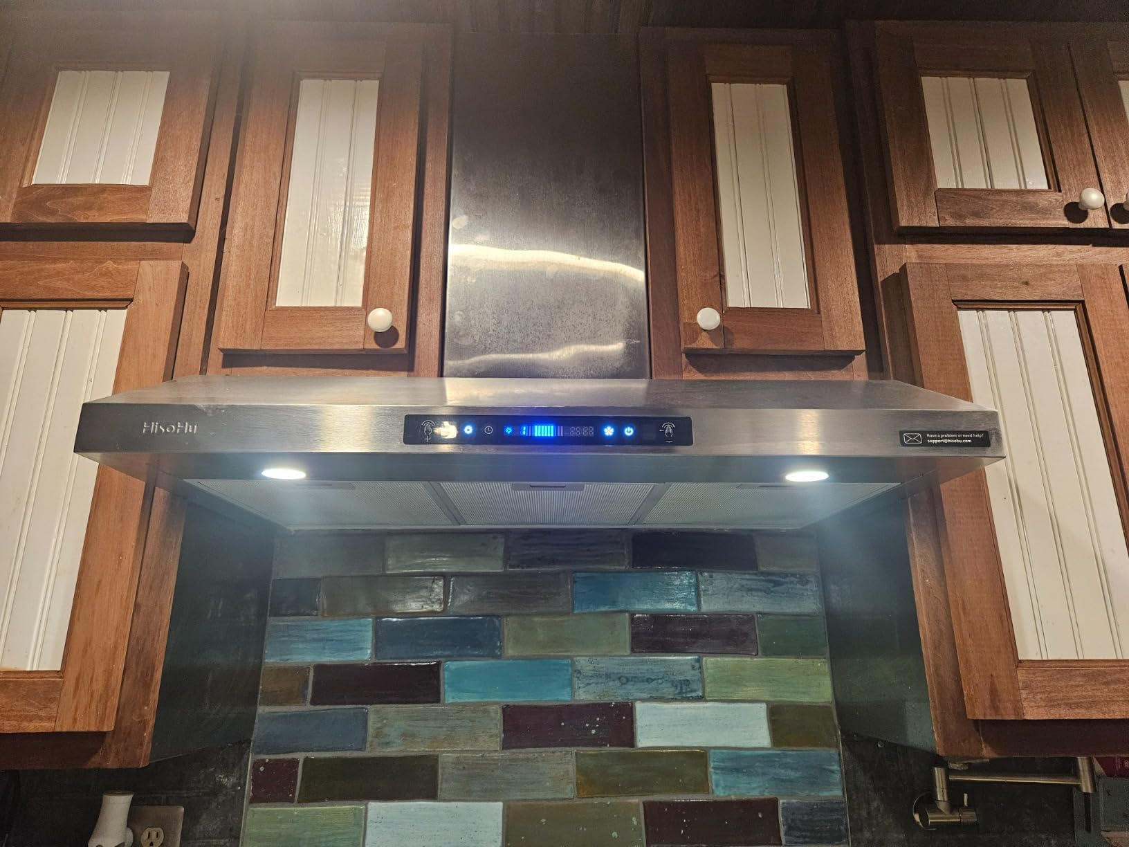 30 Inch Under Cabinet Range Hood with 1200 CFM, 3 Speed Gesture Sensing | Ducted Kitchen Vent Hood & Touch Control Panel, Stainless Steel Stove Vent Hood with 2 LED Lights customer photo 1