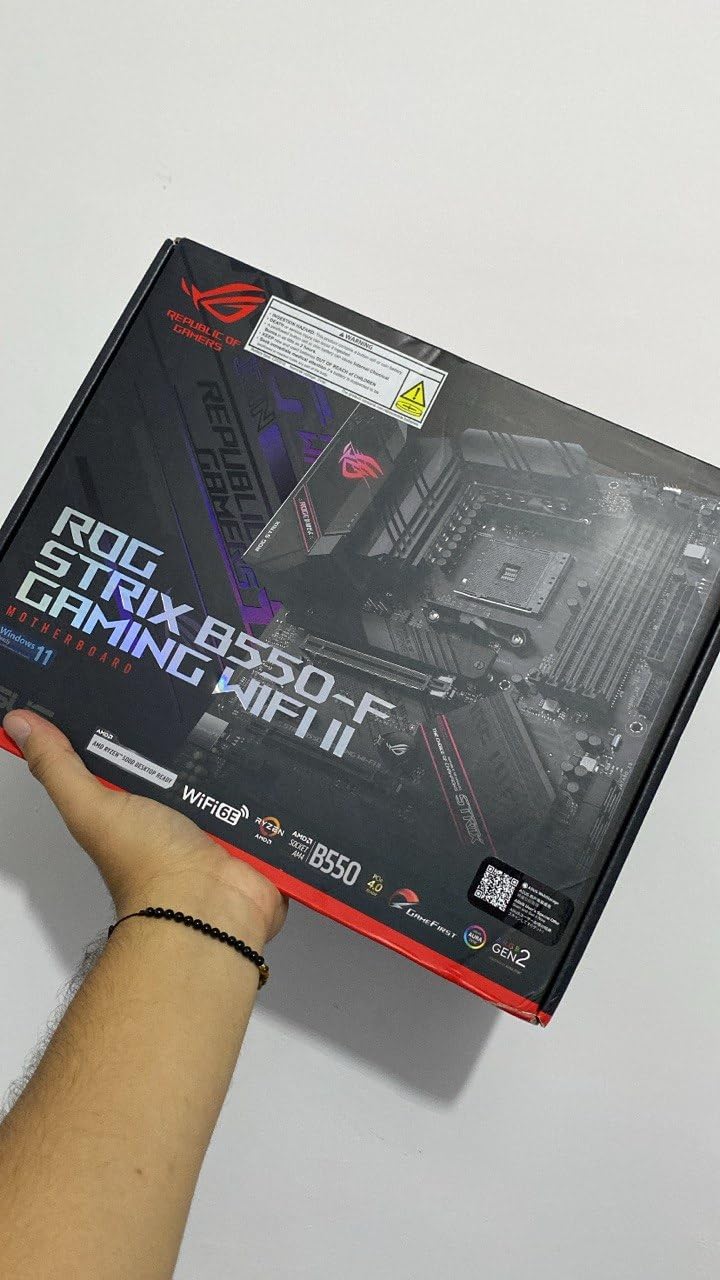 ASUS ROG Strix B550-F Gaming WiFi II AMD AM4 (3rd Gen Ryzen) ATX Gaming Motherboard (PCIe 4.0, WiFi 6E, 2.5Gb LAN, BIOS Flashback, HDMI 2.1, Aura Sync) customer photo 2