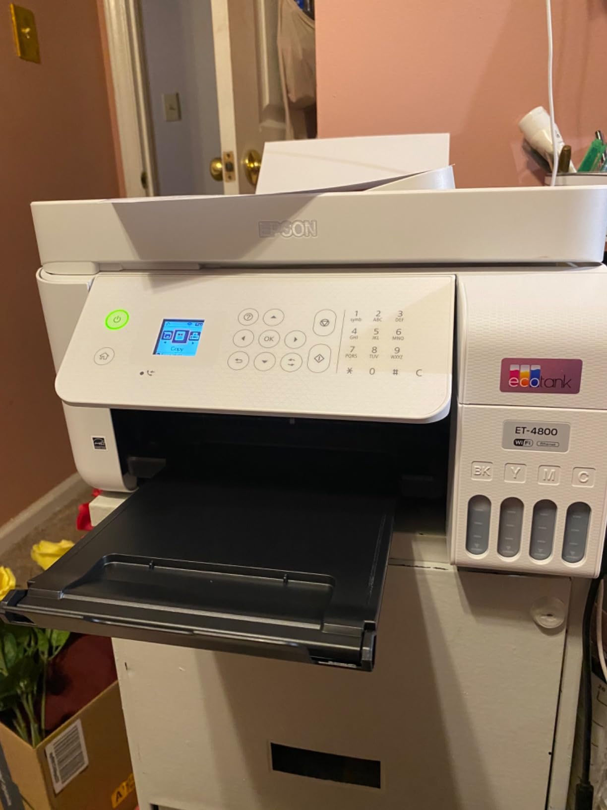 Epson EcoTank ET-4800 Wireless All-in-One Cartridge-Free Supertank Printer with Scanner, Copier, Fax, ADF and Ethernet customer photo 2
