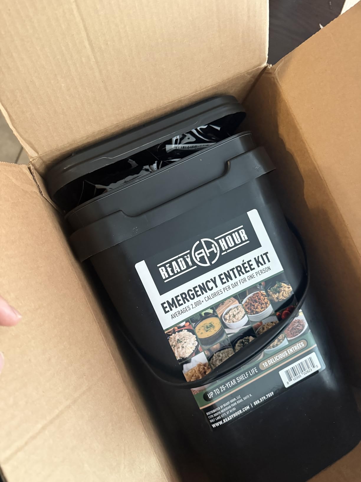 Ready Hour 120 Serving Entree Bucket - Freeze Dried Emergency Food Supply - Survival Meals with Long Shelf Life - Prepper Essentials for Disaster, Camping, Hiking, or Outdoor Use customer photo 2