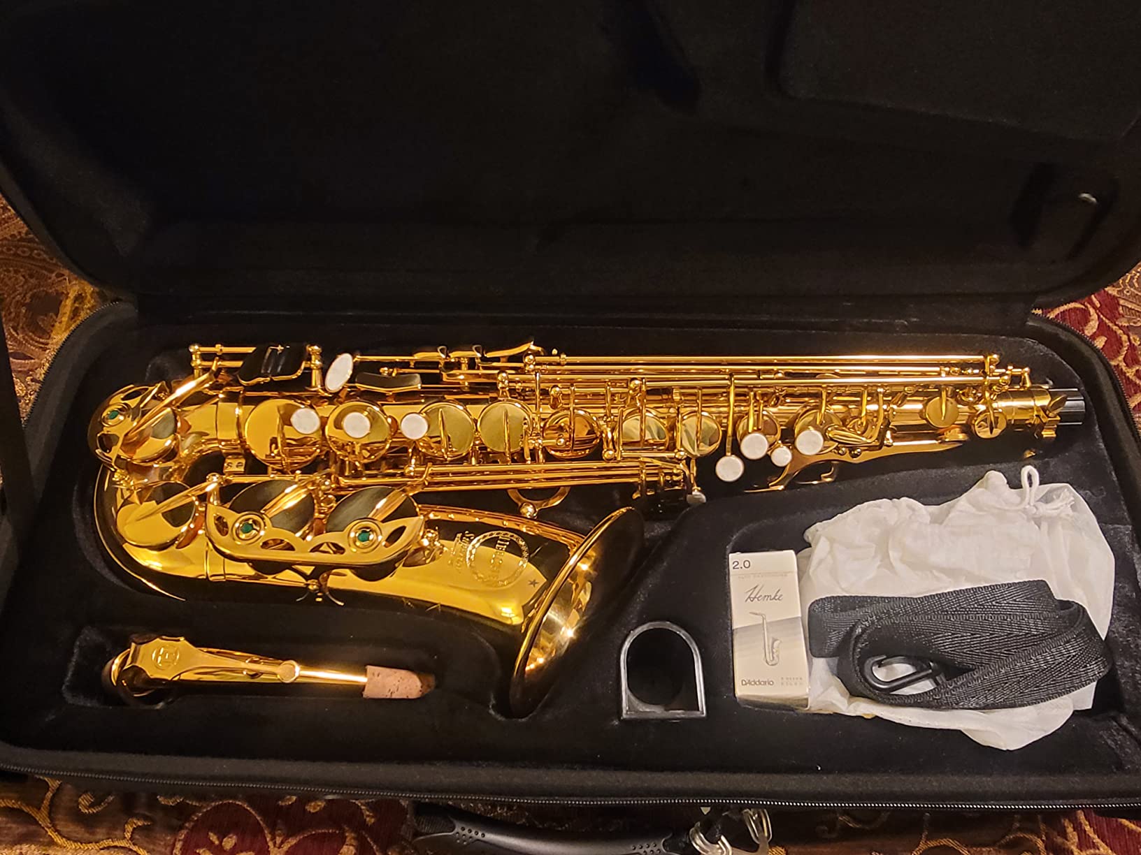 Herche Superior Alto Saxophone X3 - Professional Instrument for All Levels, High F# Key, Educator Approved customer photo 1