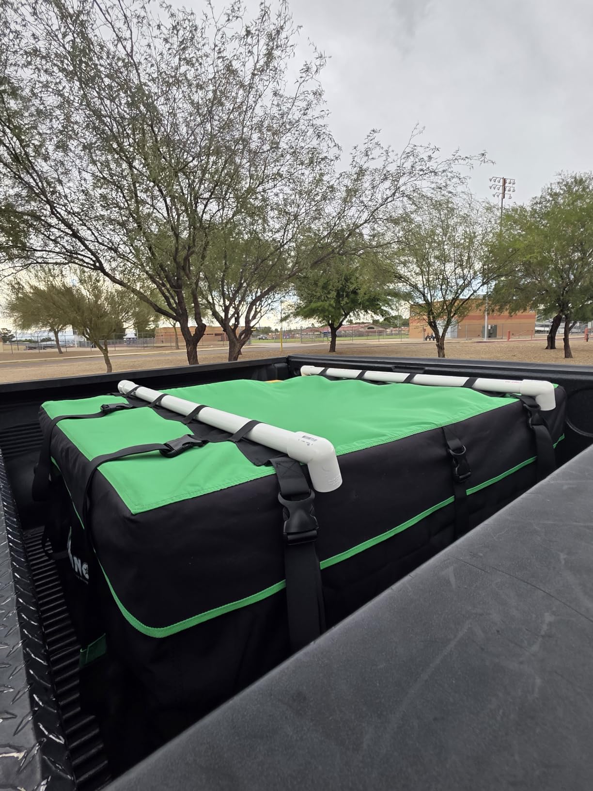 Rhino USA Rooftop Cargo Carrier Bag - 17.7 Cu Ft Waterproof Roof Storage | Waterproof Rooftop Bag, 17.7 Cu Ft. For Car Roof Racks. Heavy Duty Zippers, Lock Included. Car Top Carrier for Road Trips. customer photo 1