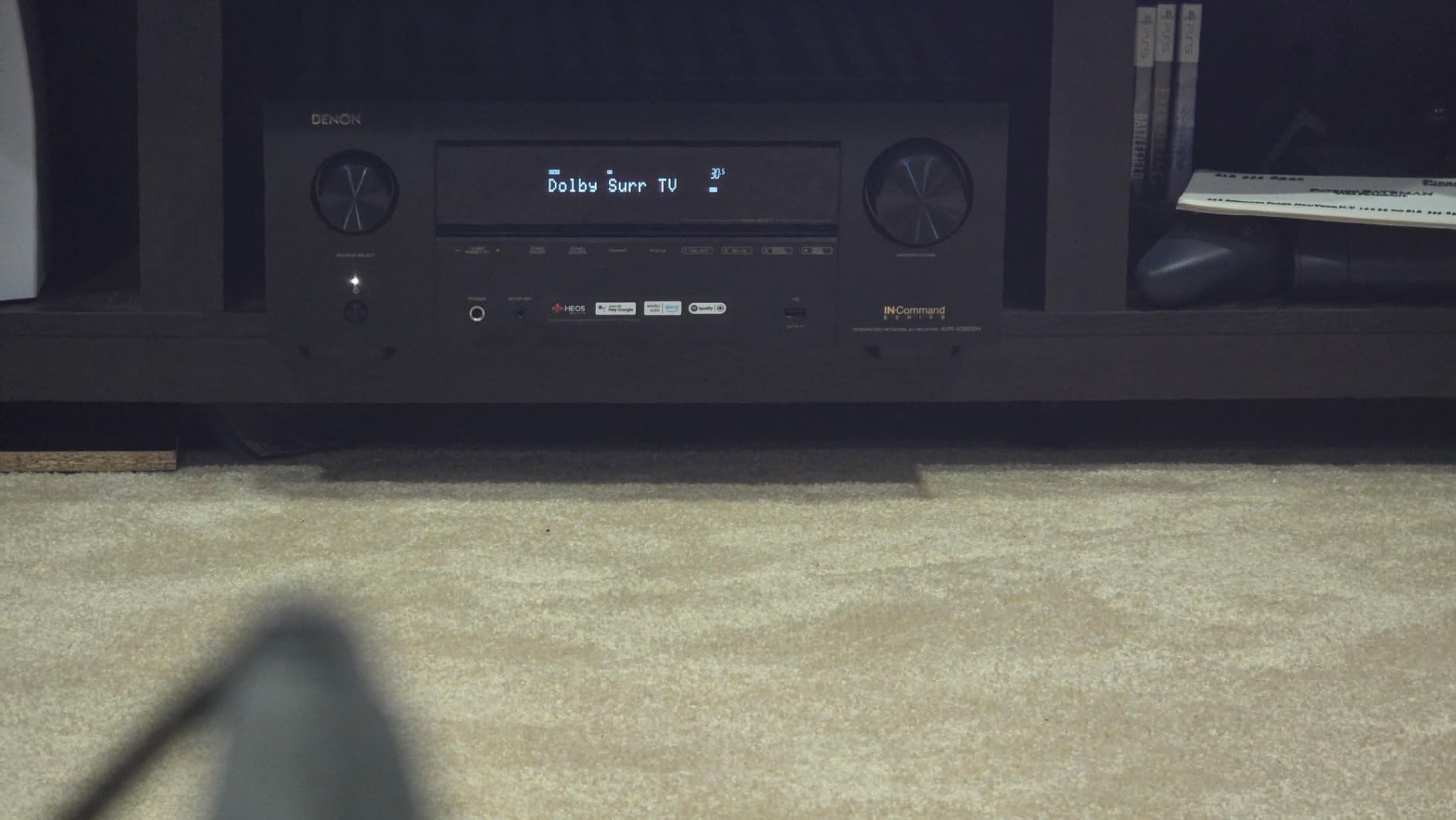 Denon AVR-X3800H 9.4-Ch 8K UHD AVR Home Theater Stereo Receiver, 105W X 9, Built-in Bluetooth Wi-Fi & HEOS Multi-Room Streaming, Dolby Atmos DTS:X IMAX Enhanced & Auro 3D customer photo 1