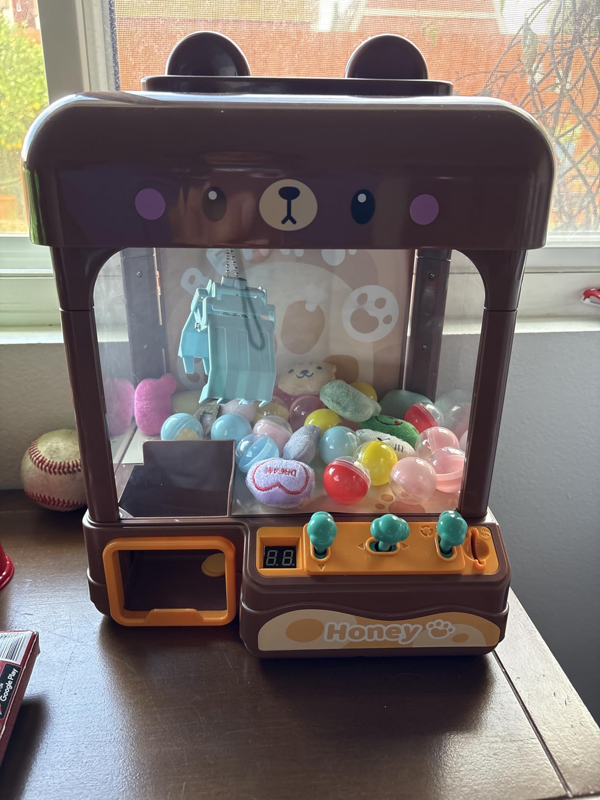 cxjoigxi Large Claw Machine for Kids Adults with Prizes, Adjustable Sound & Light, Mini Vending Machine, Electronic Arcade Crane Game, Candy Dispenser Toy for Girls Boys Birthday Gifts, Bear customer photo 2