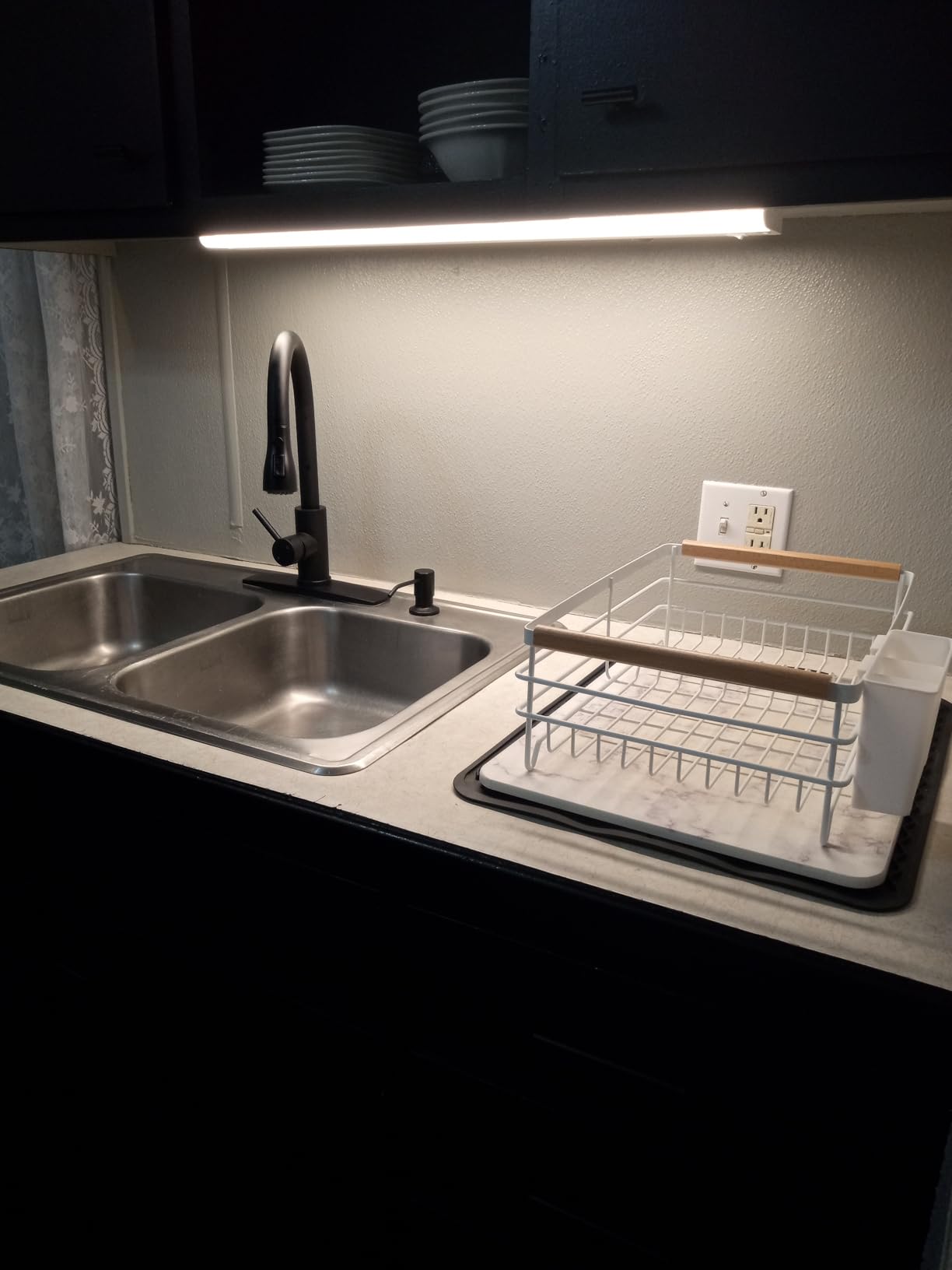 GETINLIGHT 12-Inch Hardwired LED Under Cabinet Light, 3-CCT Selectable customer photo 1
