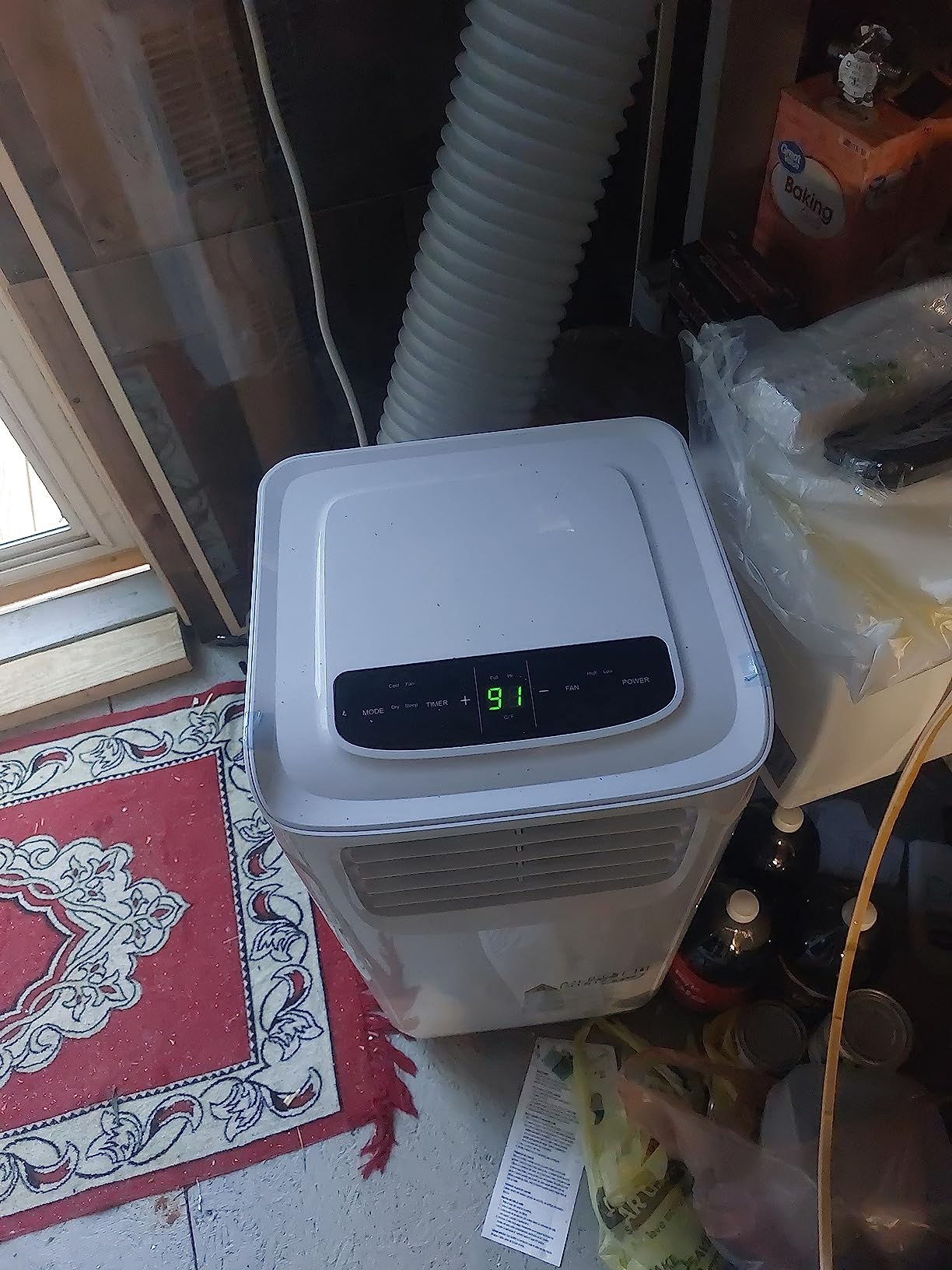 Aoxun 12000BTU Portable Air Conditioner with Heater, 5-in-1 Portable AC Unit with Cooling & Heating, Fan & Dehumidifier up to 520 sq.ft, 24H Timer, Remote Control and Window Kit Included, White customer photo 1