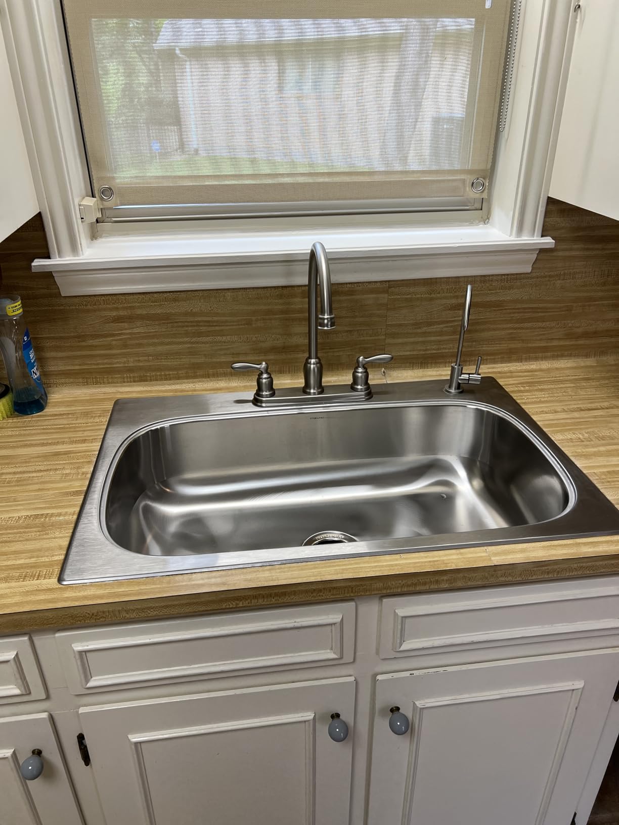 Touchless Kitchen Faucet, VFAUOSIT Kitchen Sink Faucet with Pull Down Sprayer Brushed Nickel Motion Sensor Smart Hands-Free, Stainless Steel Single Hole Faucet for Bar Laundry RV Kitchen Sink customer photo 2