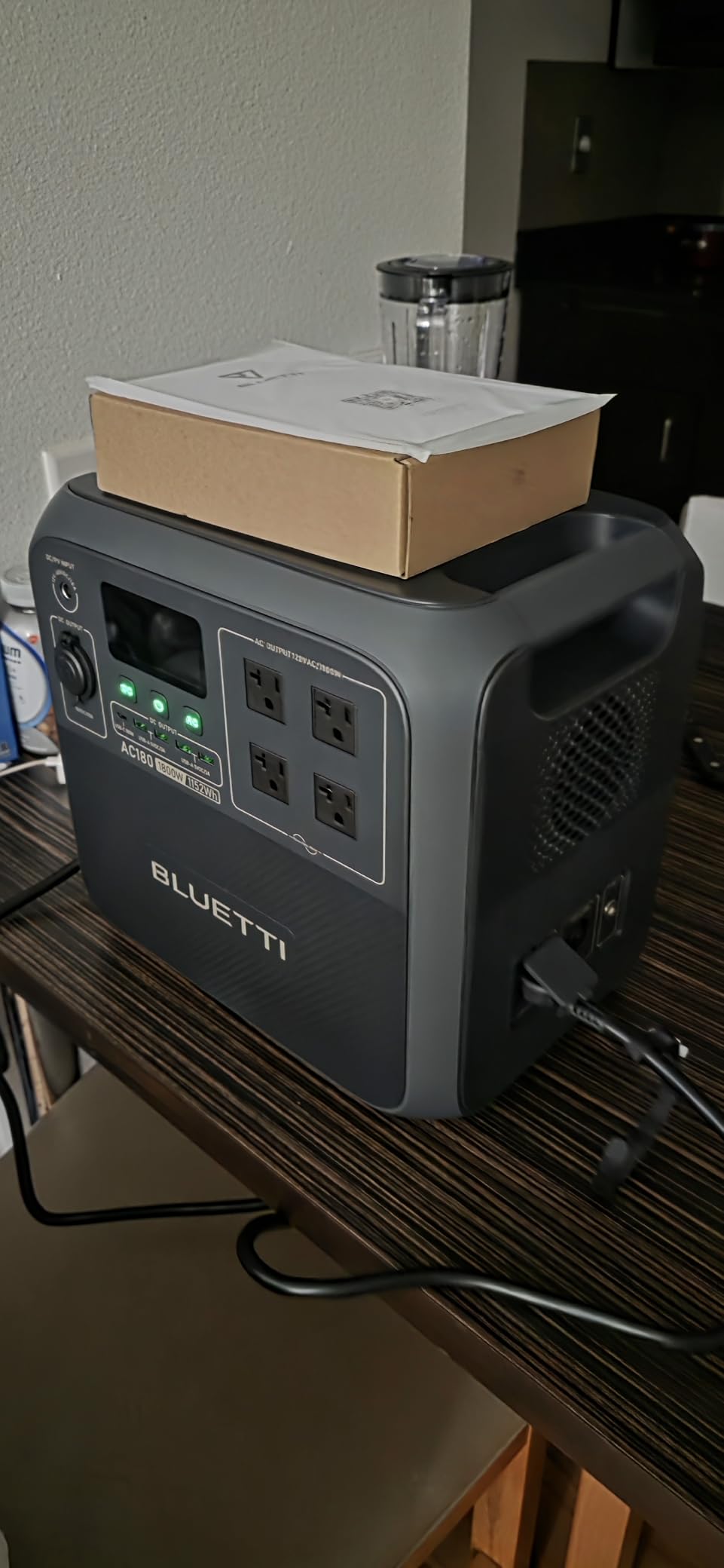 BLUETTI Portable Power Station AC180, 1152Wh LiFePO4 Battery Backup w/ 2 1800W (2700W peak) AC Outlets, 0-80% in 45Min, Solar Generator for Camping, Off-grid, Power Outage customer photo 2