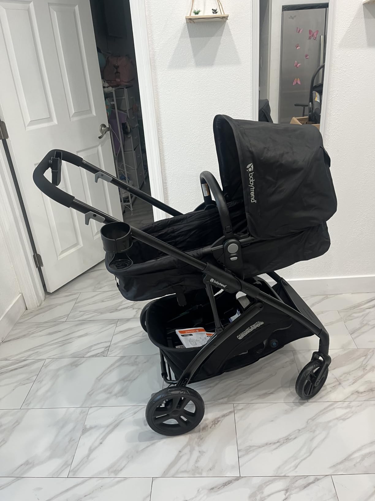 Baby Trend Passport Switch 6-in-1 Modular Stroller Travel System with EZ-Lift Plus Infant Car Seat, Dash Black customer photo 2