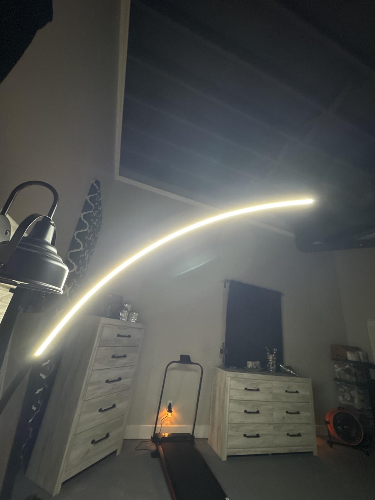 Dimmable LED Lamps for Living Room with 3 Color Temperatures, Ultra Bright 2000LM Arc Floor Lamps, Modern Standing Tall Lamp with Remote Control Reading Floor Lamp for Bedroom Office Classroom customer photo 2