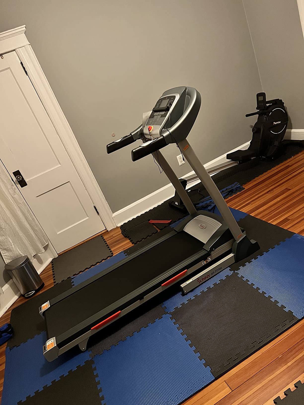 PASYOU Air Rowing Machine for Home,10-Level Resistance 350lb Load Rower Machine,Foldable Row Machines Commercial with 47in Rail and Bluetooth Backlit Monitor, Adjustable Tablet Holder PR70 customer photo 2