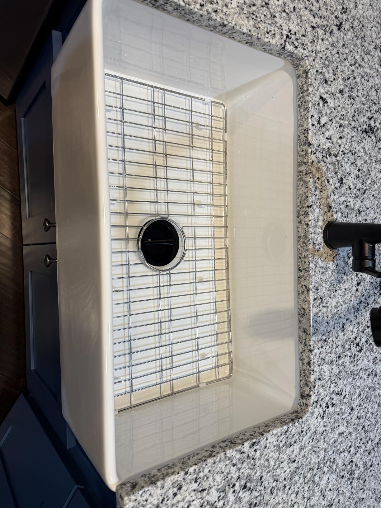 TUKTUK White Farmhouse Sink 33X20 Fireclay Farm Sink for Kitchen Apron Undermount Single Bowl customer photo 2
