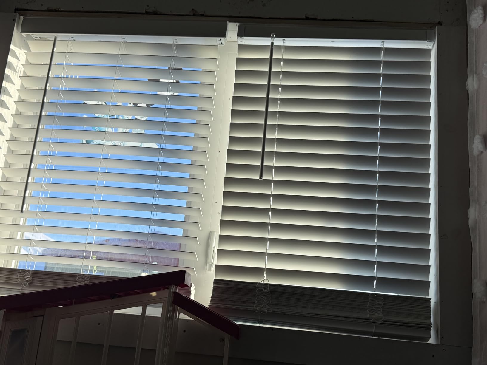 Cordless Faux Wood Blinds, 35