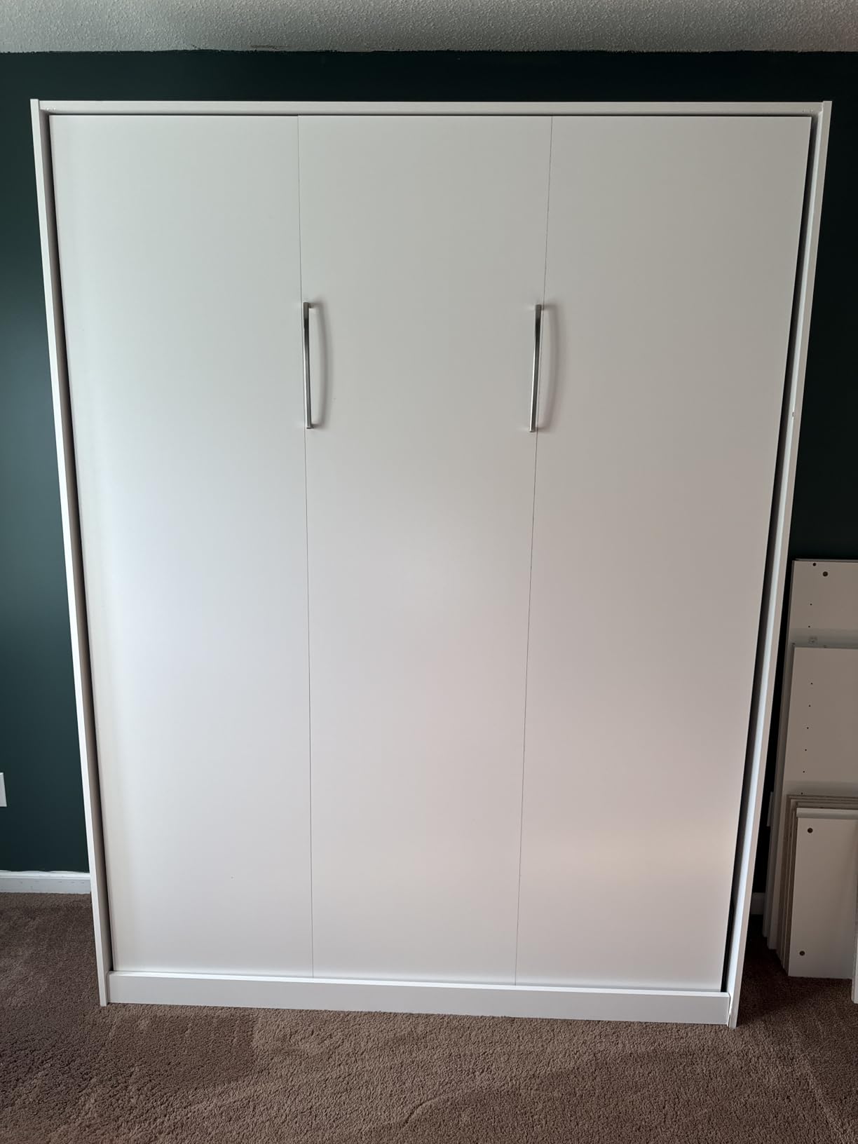 Bestar Claremont Full Murphy Bed with Closet Organizer (79W) in White, Space-Saving Sleeping Arrangement for Multipurpose Room customer photo 2