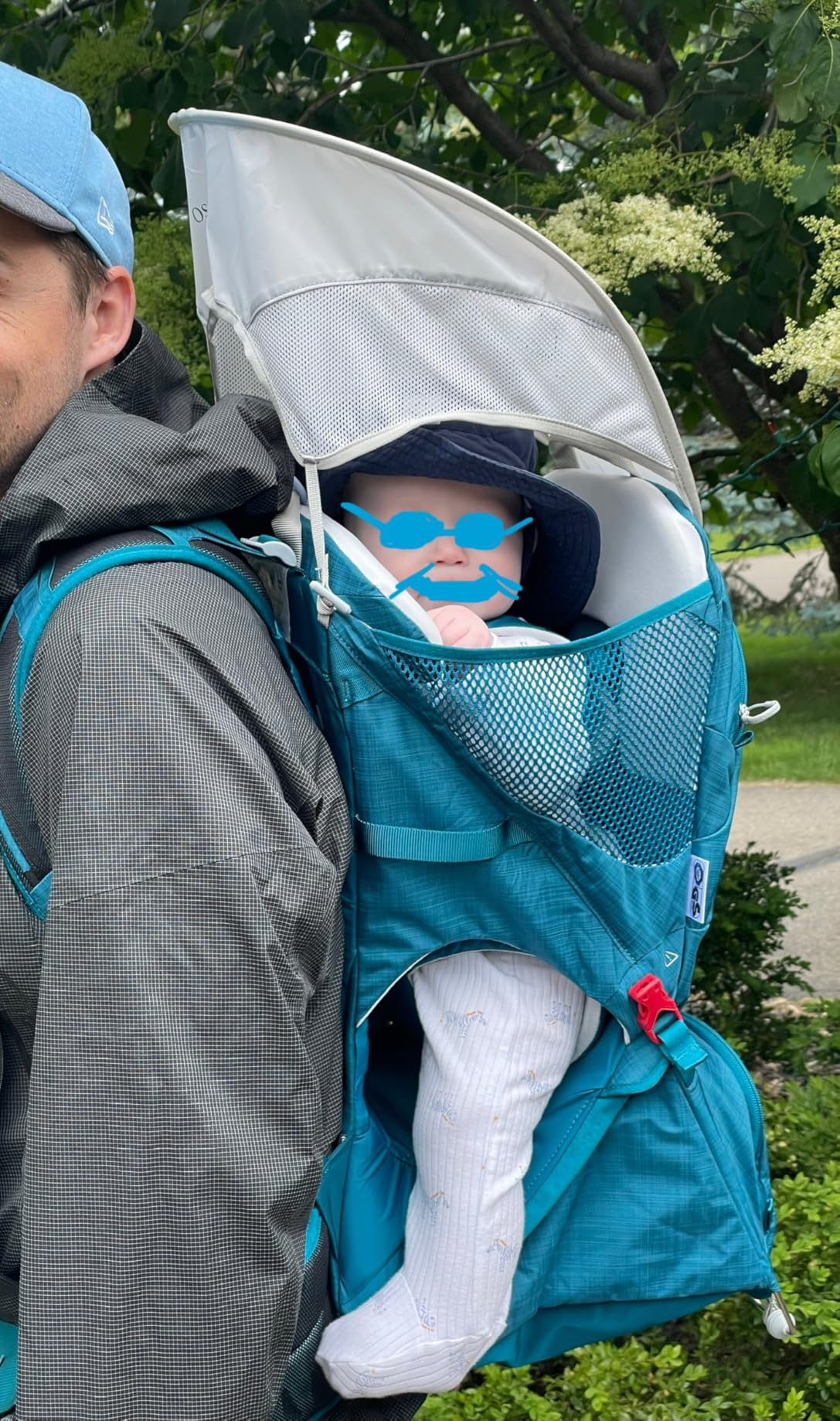 Osprey Poco SLT Lightweight Child Carrier Backpack - Slimmed-Down Hiking Carrier for Toddlers with Safety Harness, Sunshade, Ventilated Backpanel customer photo 1