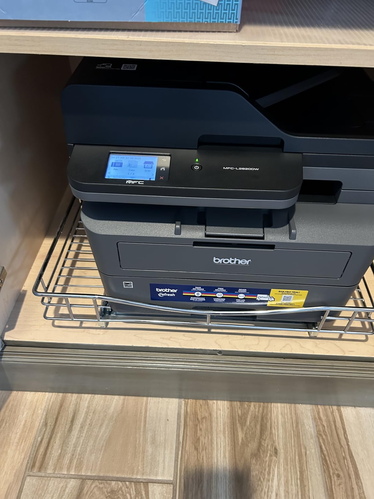 Brother MFC-L2820DW Wireless Compact Monochrome All-in-One Laser Printer with Copy, Scan and Fax, Duplex, Black & White, Works with Alexa customer photo 1