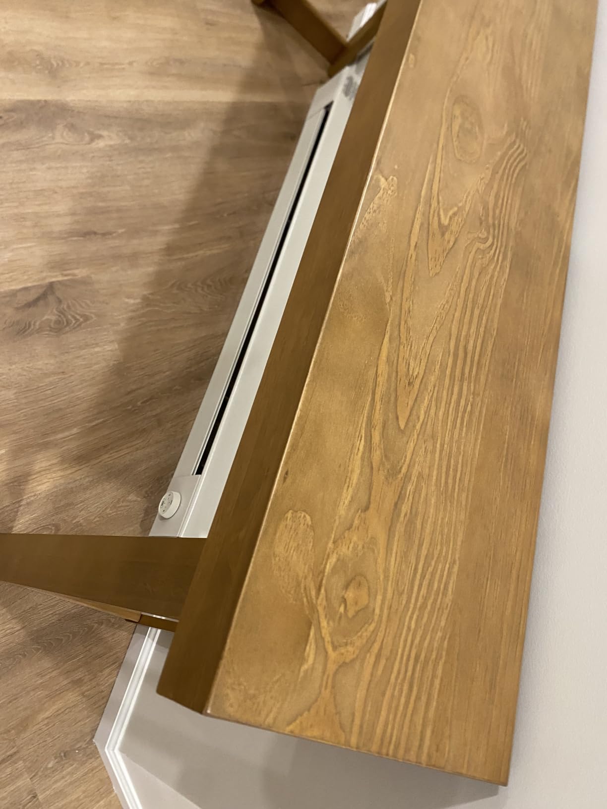 Plank+Beam Solid Wood Console Table, 56 Inch, Sofa Table, Narrow Entryway Table for Hallway, Behind The Couch, Living Room, Foyer, Easy Assembly, Blonde customer photo 2