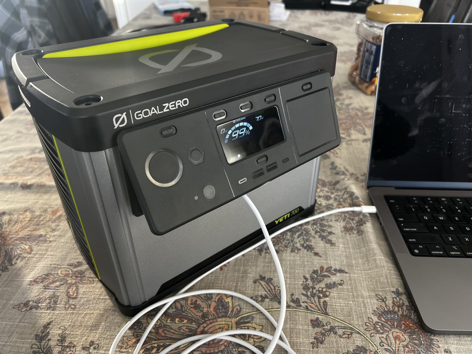 Goal Zero Yeti 700 Portable Power Station, 677Wh LiFePO4 Battery, Water Resistant & Dustproof Solar Generator for Outdoors, Camping, Tailgating, & Home, 600W AC Output with 1000W Surge customer photo 2
