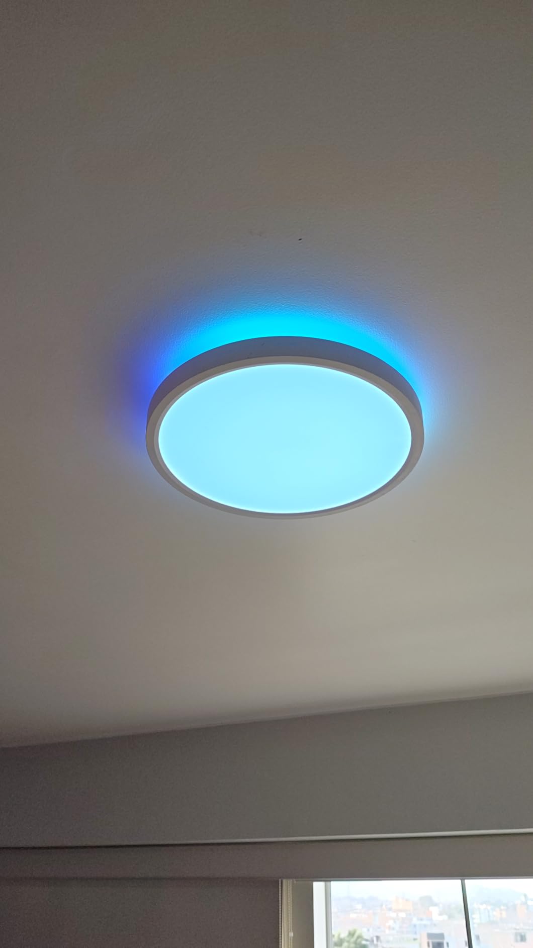 Govee Smart Ceiling Light, RGBIC LED Ceiling Light Fixture, 2400LM Flush Mount Light Fixture, DIY Colors, Works with Matter Alexa, 2700K-6500K Lights for Bedroom, Living Room, 12 Inch, 1 Pack (White) customer photo 1