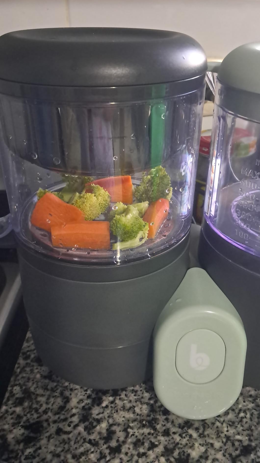 Baby Food Maker Steamer and Blender, 4 in 1 Multifunction Baby Food Processor and Steamer with Blender, Defrosting & Reheating, Use as Puree Maker and Grinder Machine for Feeding Set Essentials, 68 oz customer photo 2