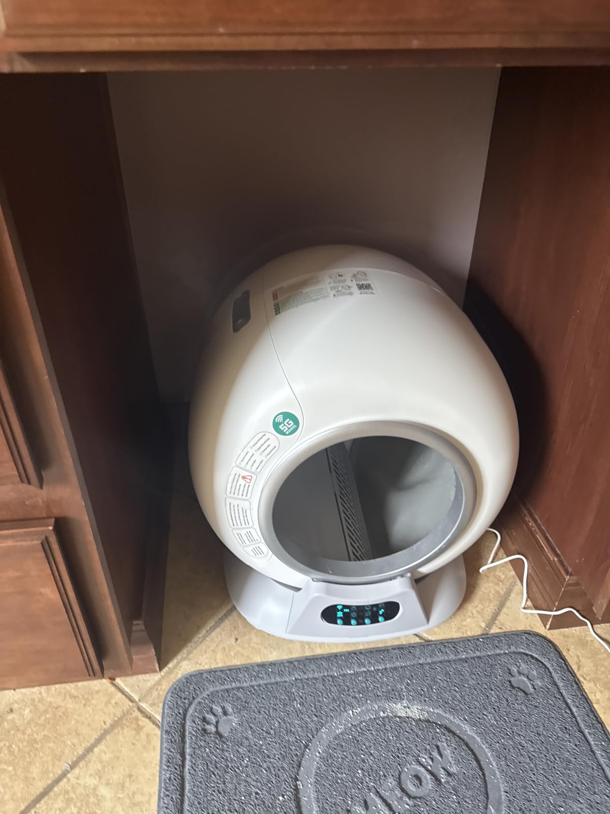 Petcove PurrTek Automatic Litter Box Self Cleaning 5GHz Wi-Fi, Odor Control | Quiet Operation with App Sealed Waste Bin, Advanced Safety Sensors, Auto Smart Self Cleaning Cat Litter Box for Multiple Cats customer photo 2