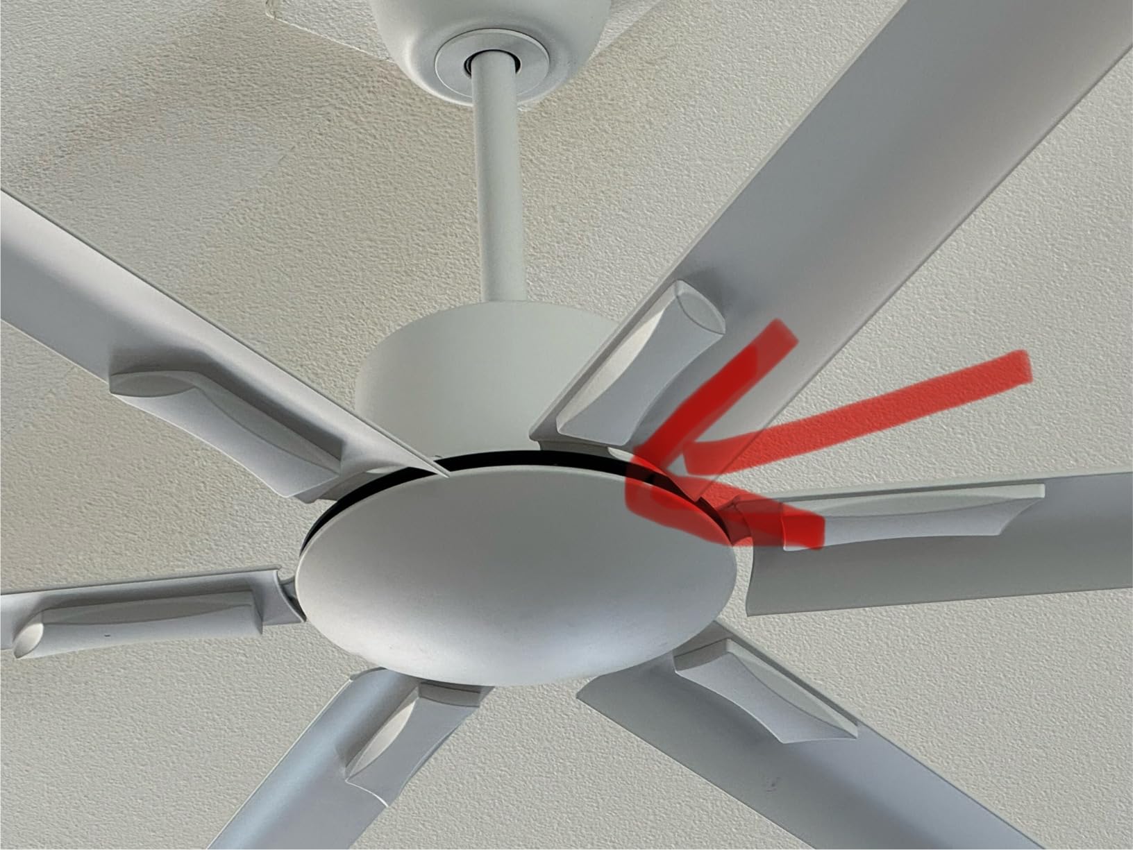 Amico 100 Inch Ceiling Fans Without Lights, Indoor/Outdoor Ceiling Fan with Remote Control, Reversible, 6 Blades, Noiseless, Industrial Black Ceiling Fan No Light for Patio, Porch, Garage, Shop customer photo 1