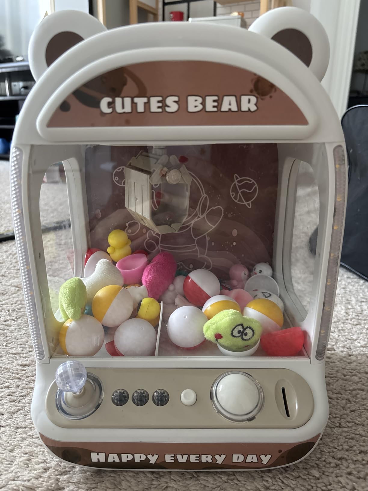 Skirfy Claw Machine for Kids, Mini Arcade Grabber with Refill Toys & Prizes customer photo 1