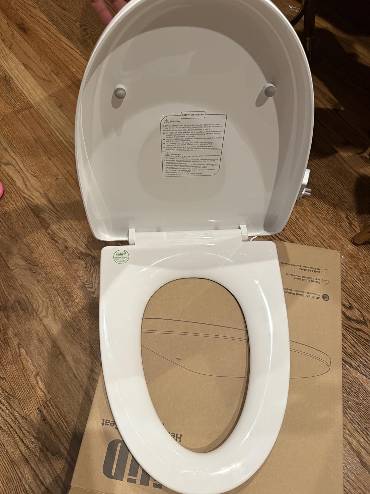 iliD Heated Toilet Seat with Night Light, Electric, 3-Level Temp, Elongated, Soft Close, IPX4 Waterproof customer photo 2