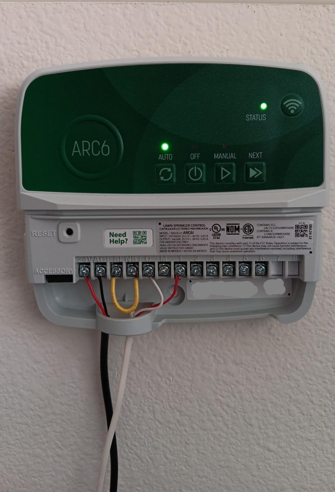 Rain Bird ARC6 Irrigation Controller, Smart WiFi, Indoor, 6-Station customer photo 2