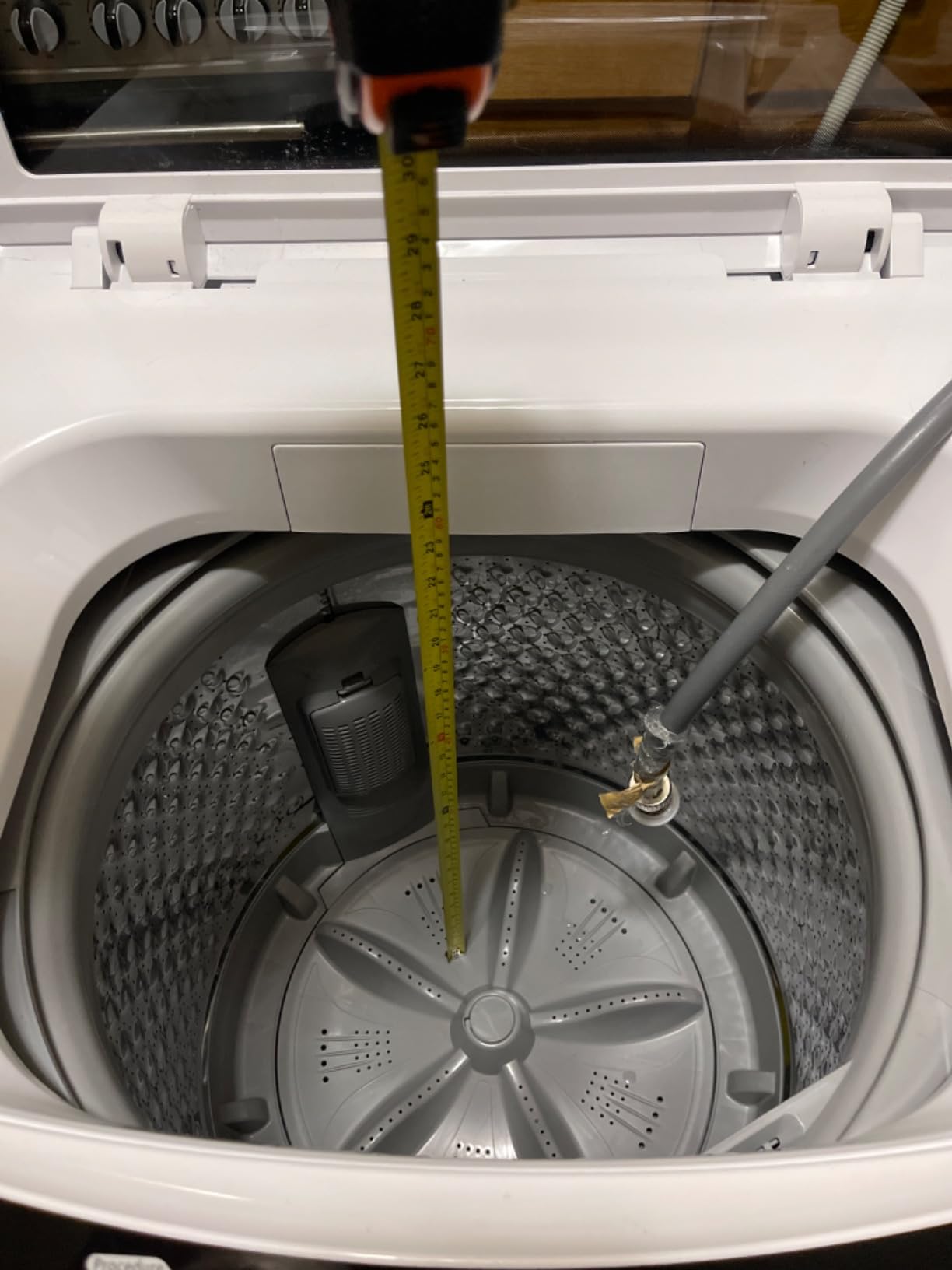 BLACK+DECKER 4.1 Cu. Ft. Top Load Washing Machine with Agitator, BTLW41MW | Full Size Washer with Glass Lid and Stainless Steel Tub, Laundry Machine with LED Display, 10 Wash Cycles, 120V customer photo 2