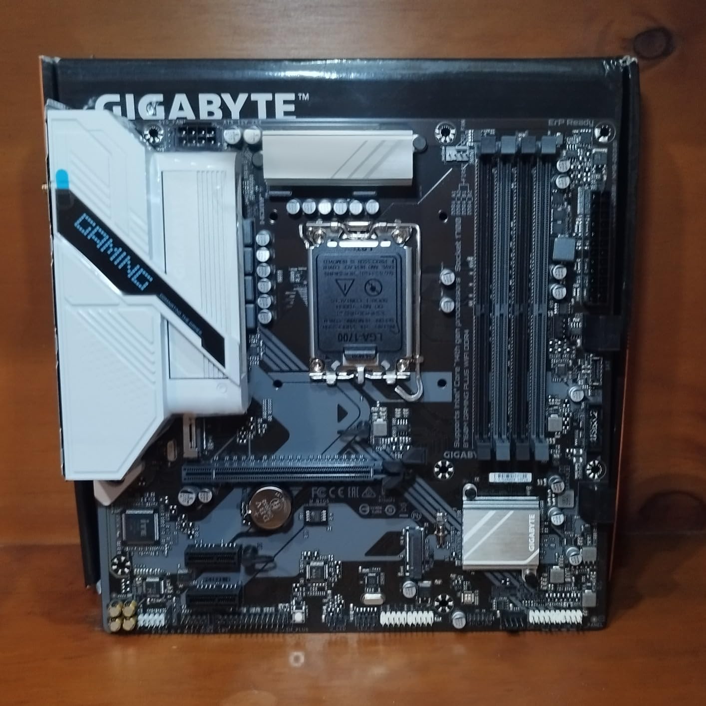 GIGABYTE B760M Gaming Plus WiFi DDR4 LGA 1700 Intel B760 M-ATX Motherboard, 2x M.2, PCIe 4.0, Front USB 3.2 Gen 1 Type-C, GbE LAN, Q-Flash Plus, EZ-Latch customer photo 2
