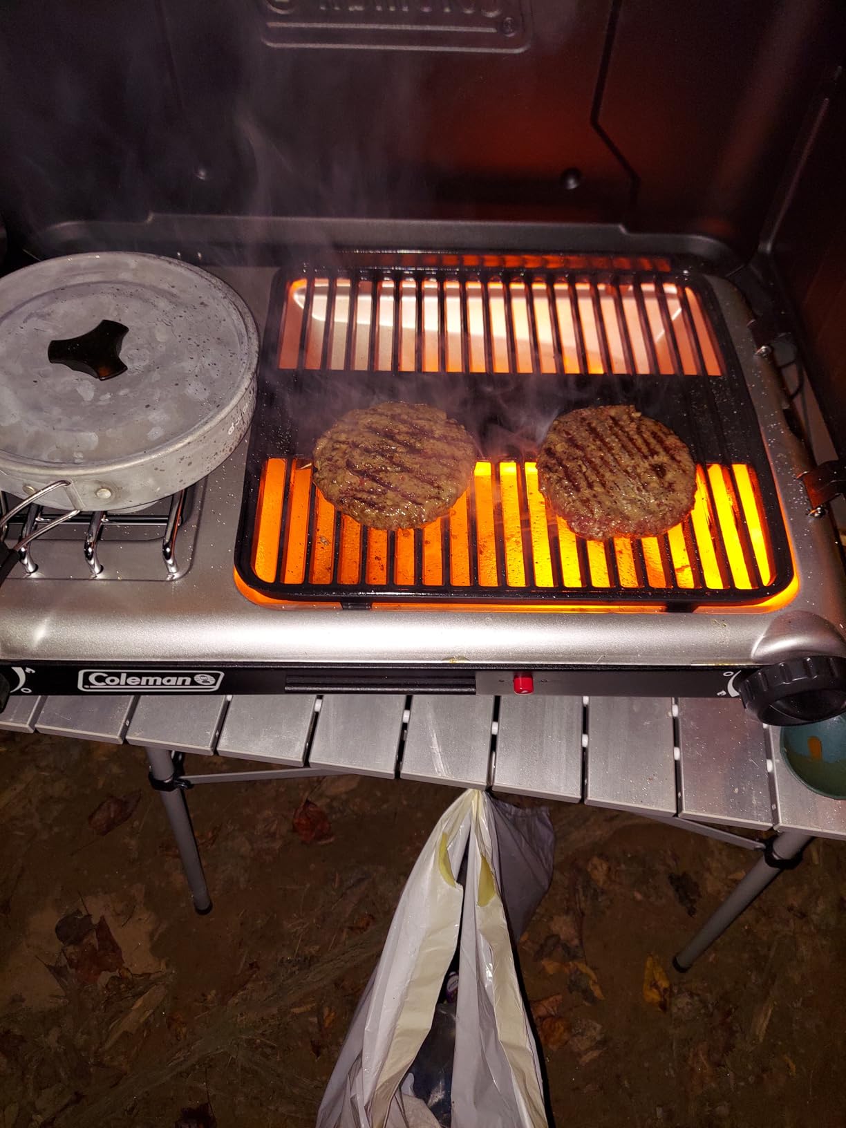 Coleman Tabletop 2-in-1 Grill & Stove with 2 Adjustable Burners, Propane Grill/Stove with Push-Button Starter, Wind Guards, 20,000 BTUs customer photo 1