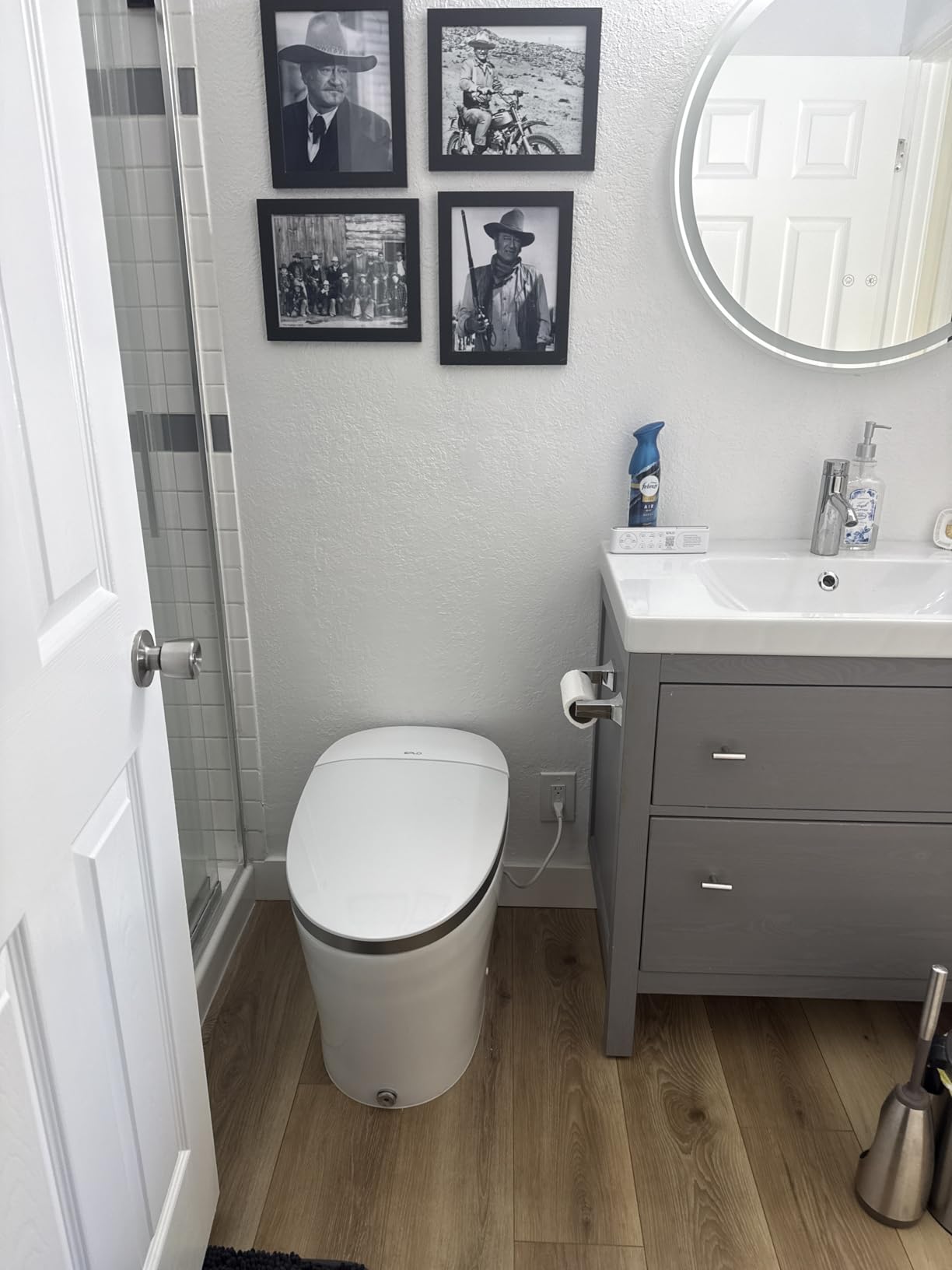 EPLO Luxury Smart Toilet with Auto Open/Close, Foam Dispenser, ADA Comfort Height Heated Seat, Warm Water/Dryer, Modern Elongated Bidet Toilet with Night Light for Bathrooms - iX7 customer photo 1