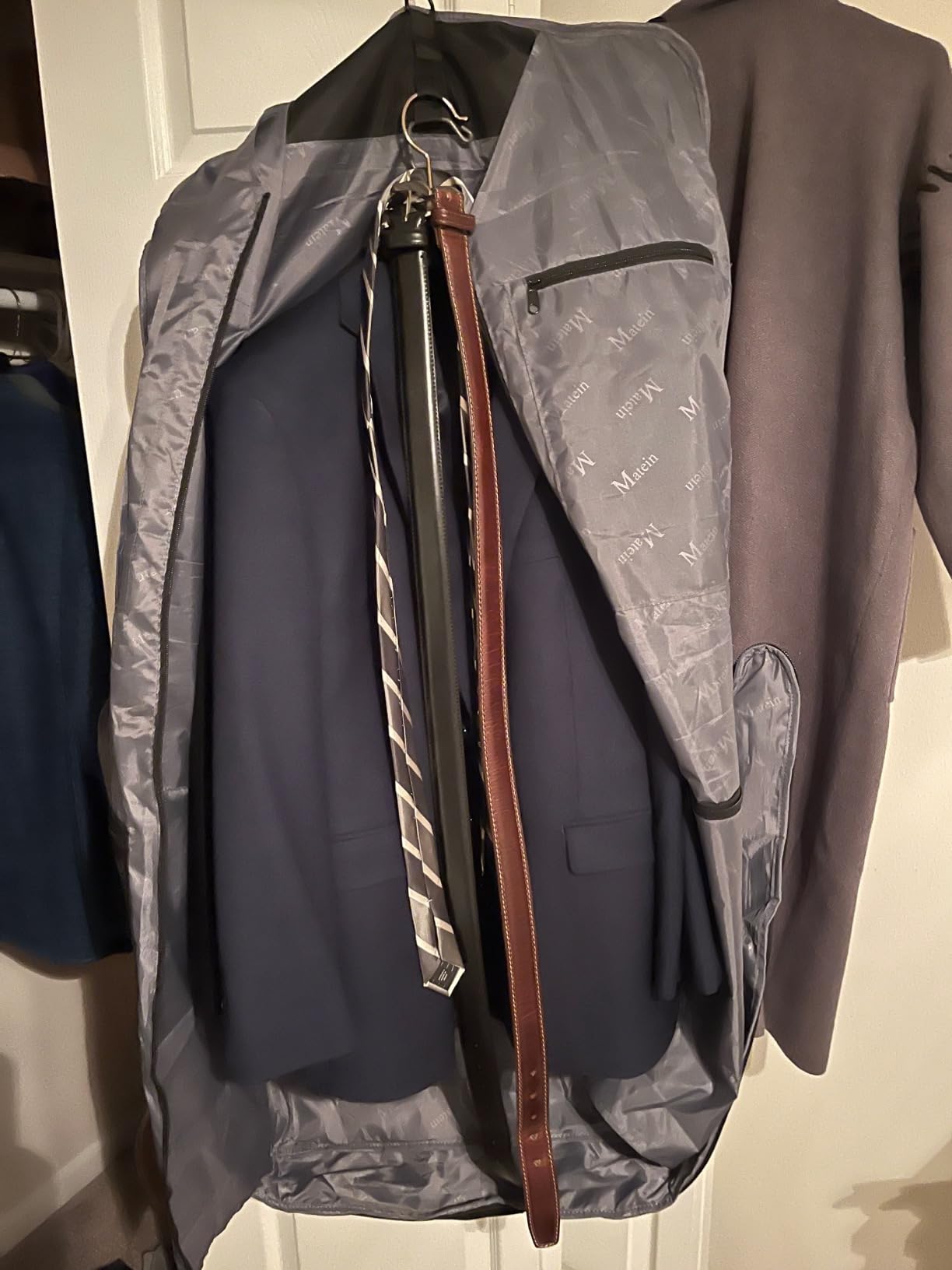 MATEIN Travel Garment Bags, Large Convertible Carry On Garment Bag, Blue customer photo 1